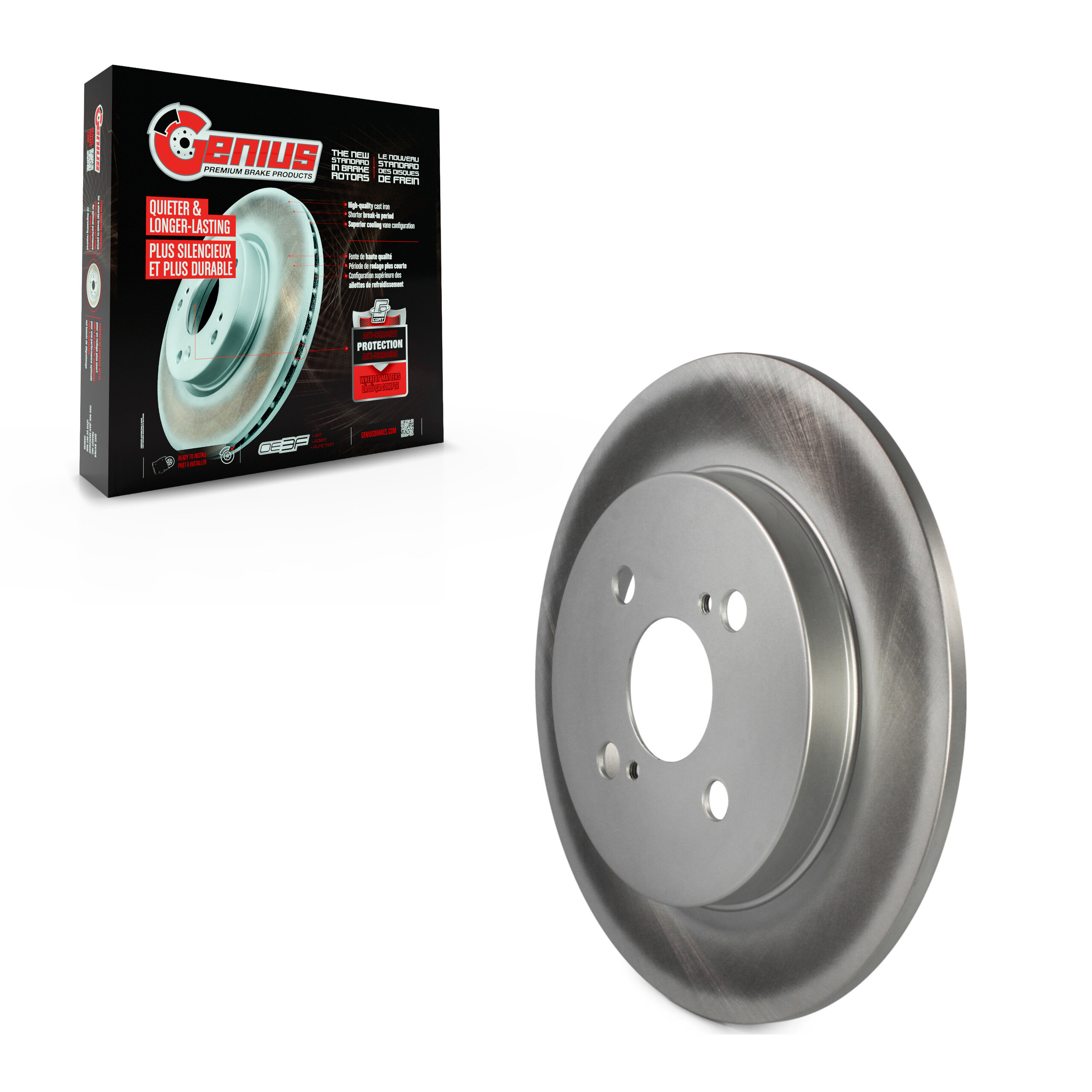 Genius - GCR-980993 - Rear Disc Brake Rotor