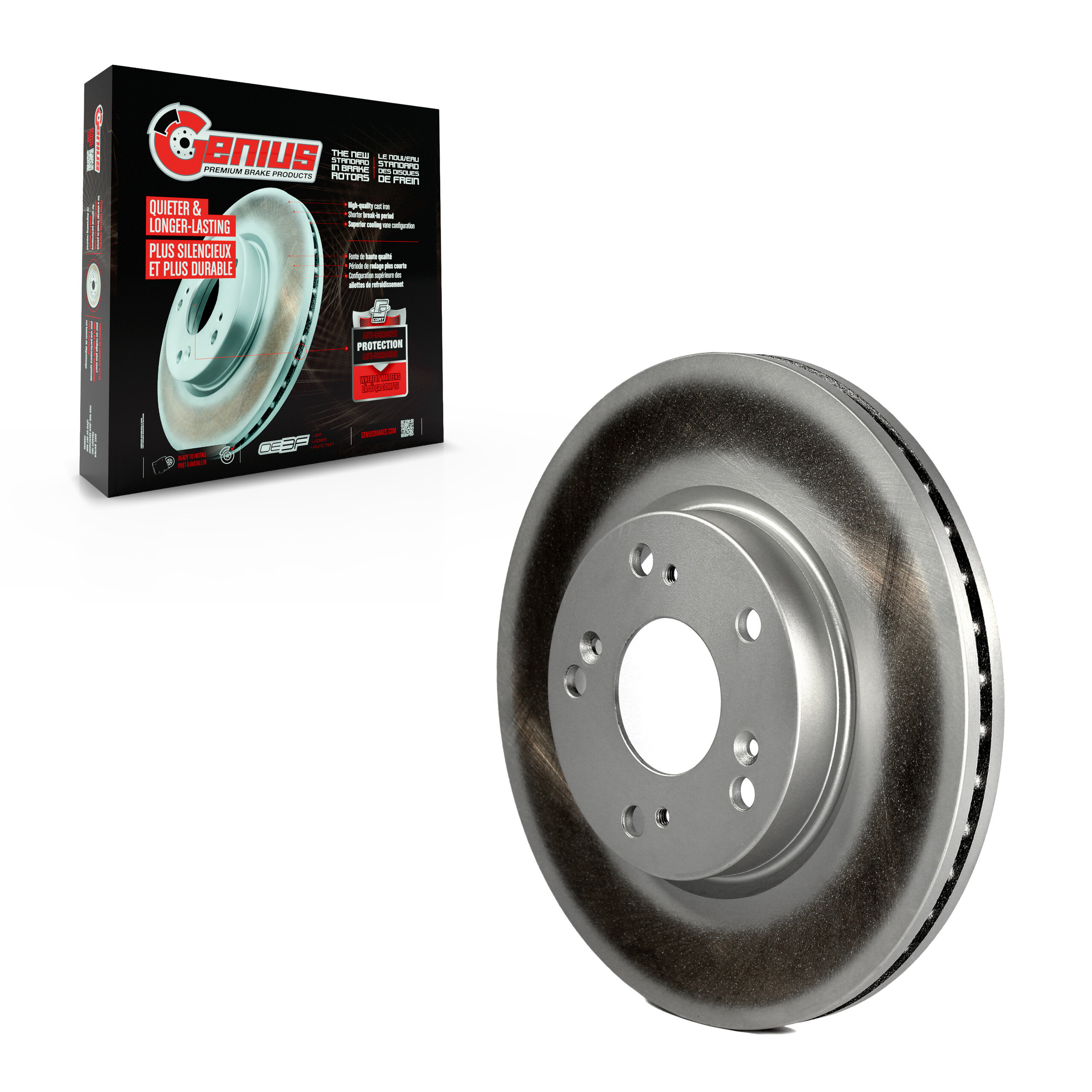 Genius - GCR-981001 - Front Disc Brake Rotor