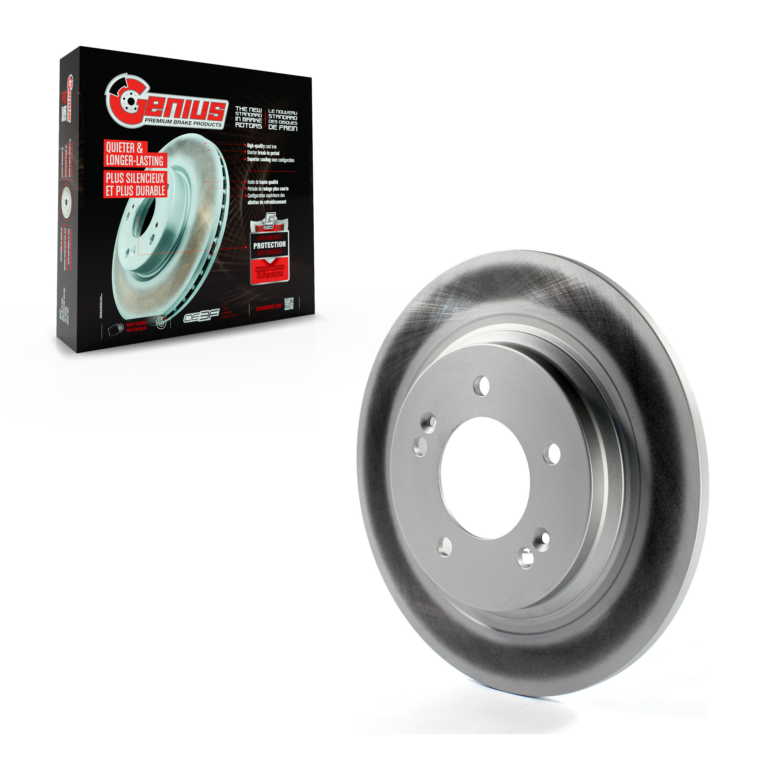 Genius - GCR-981009 - Rear Disc Brake Rotor