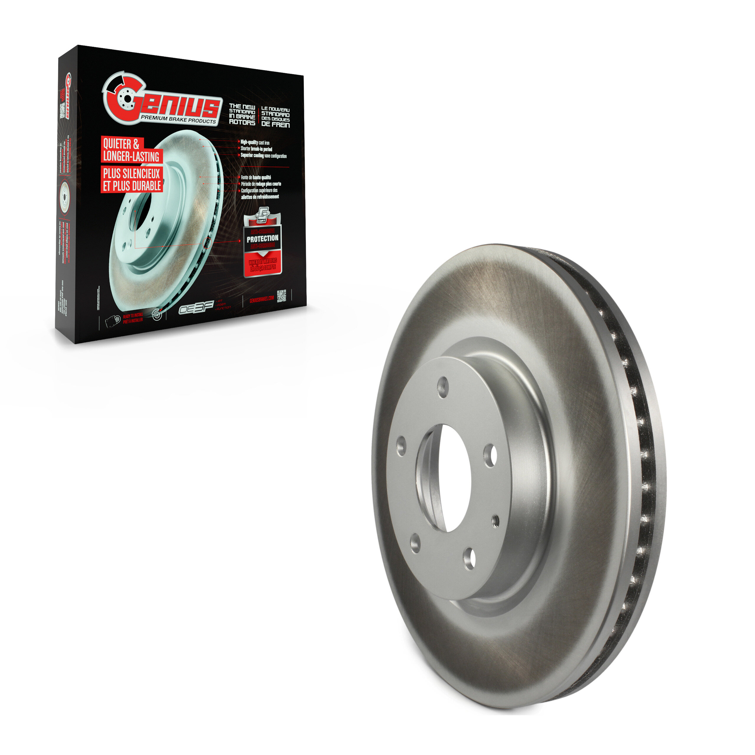 Genius - GCR-981011 - Front Disc Brake Rotor