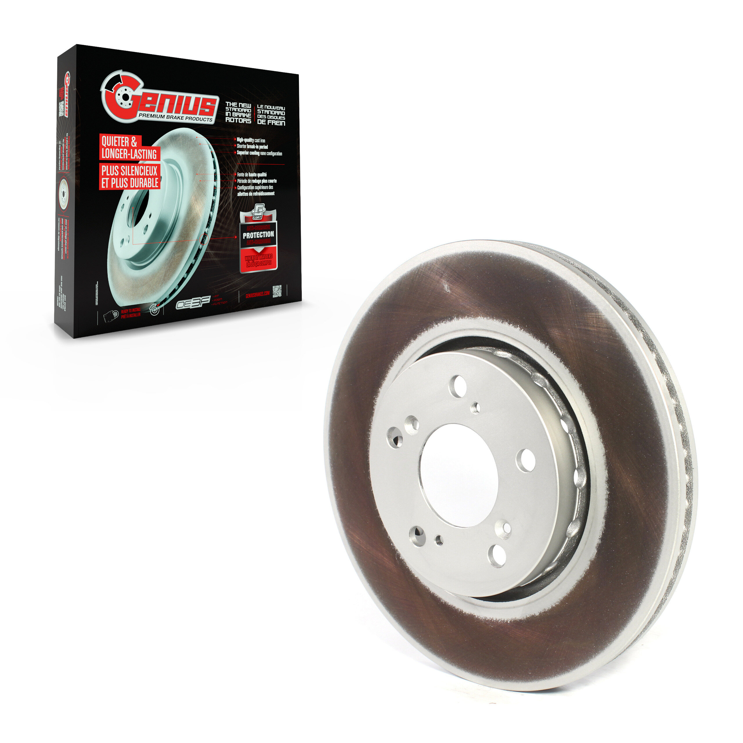 Genius - GCR-981019 - Front Disc Brake Rotor