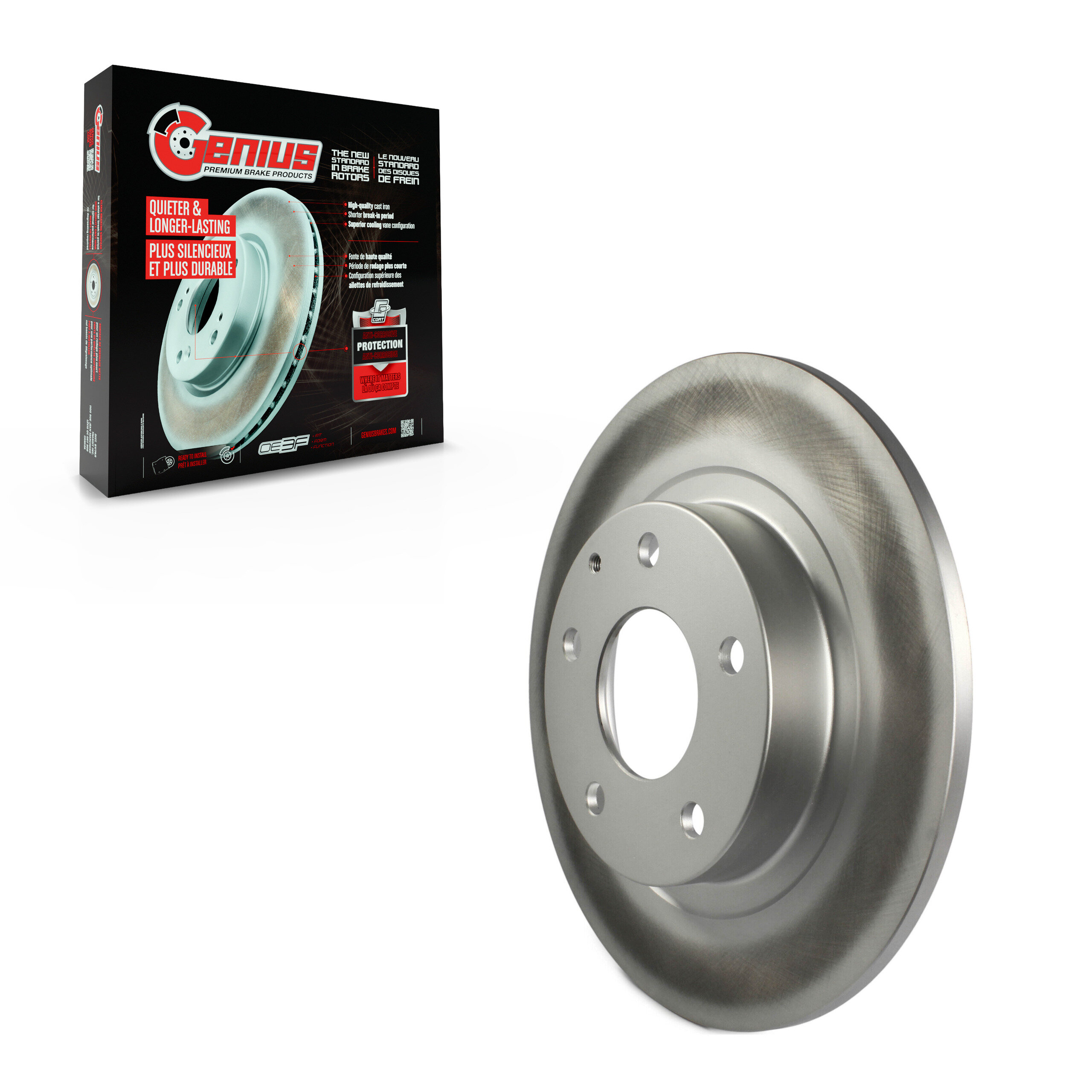 Genius - GCR-981023 - Rear Disc Brake Rotor