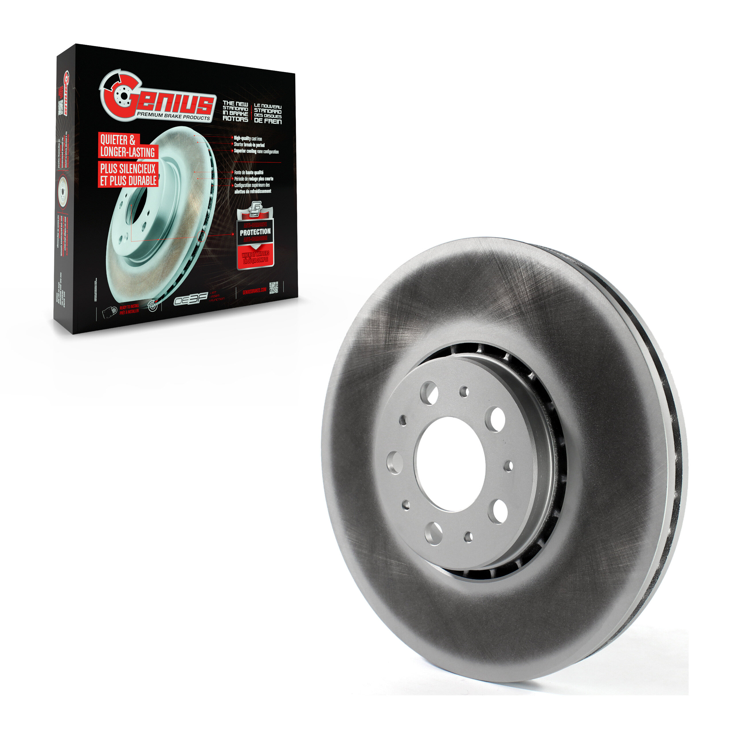 Genius - GCR-981050 - Front Disc Brake Rotor