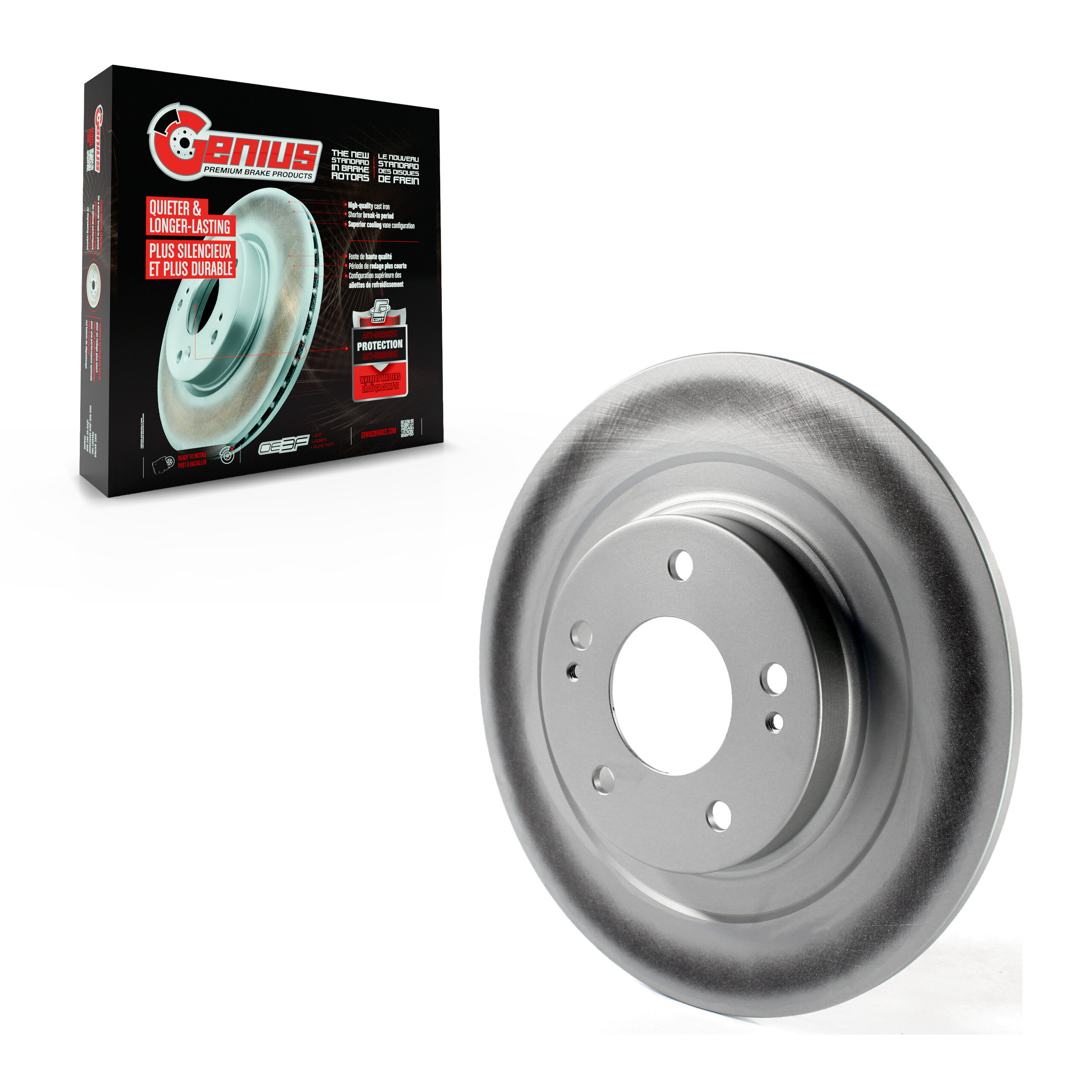 Genius - GCR-981056 - Rear Disc Brake Rotor