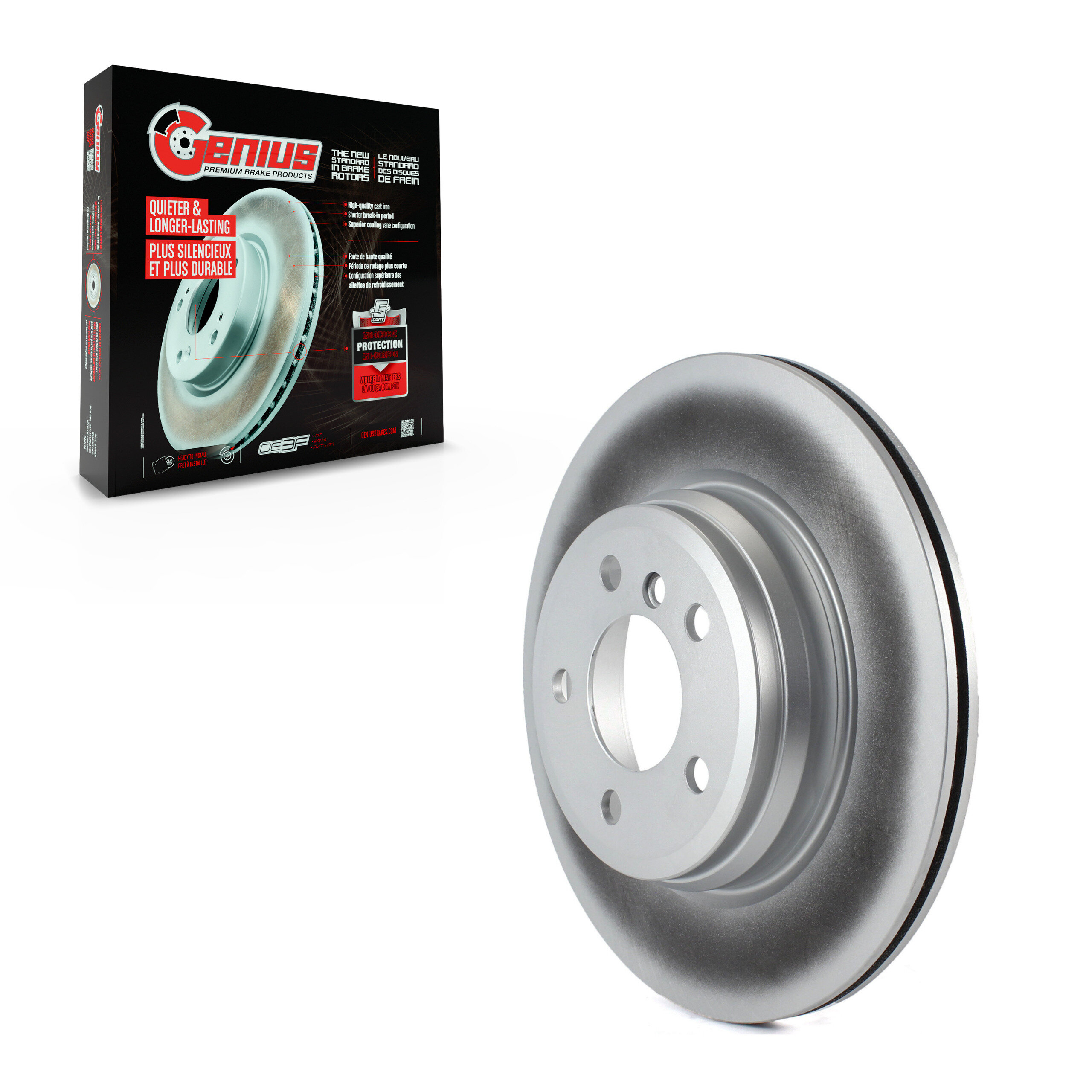 Genius - GCR-981065 - Rear Disc Brake Rotor