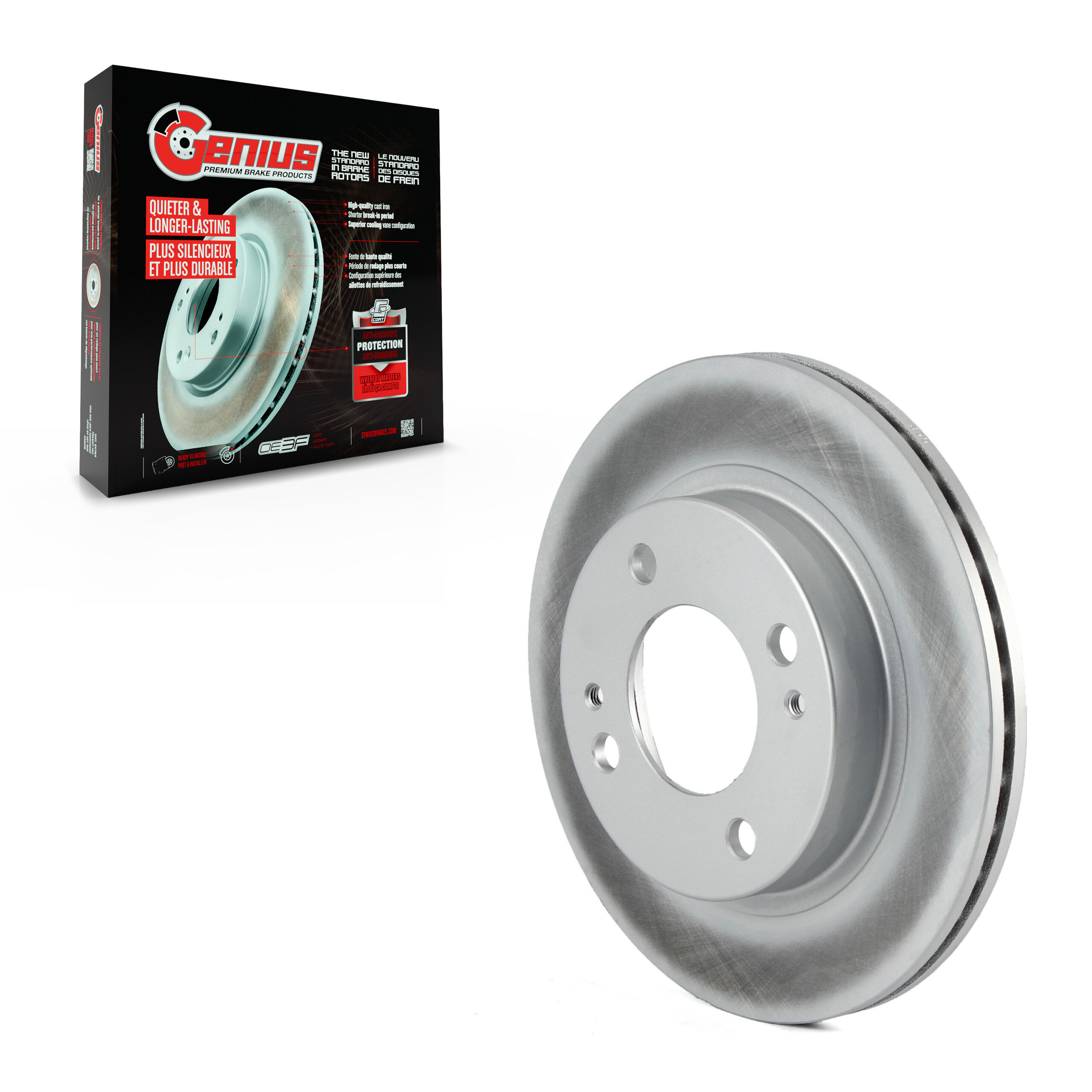 Genius - GCR-981067 - Front Disc Brake Rotor
