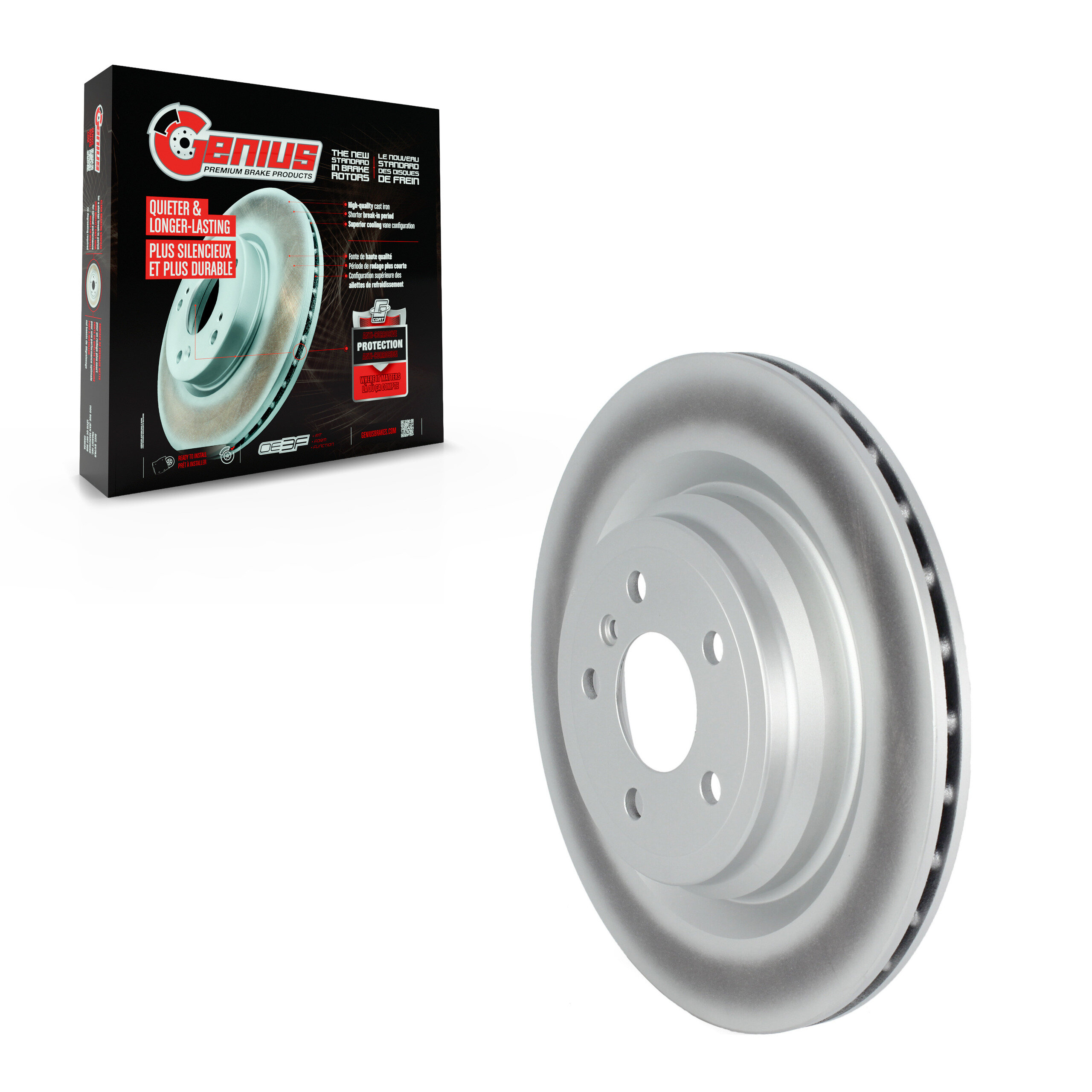 Genius - GCR-981085 - Rear Disc Brake Rotor