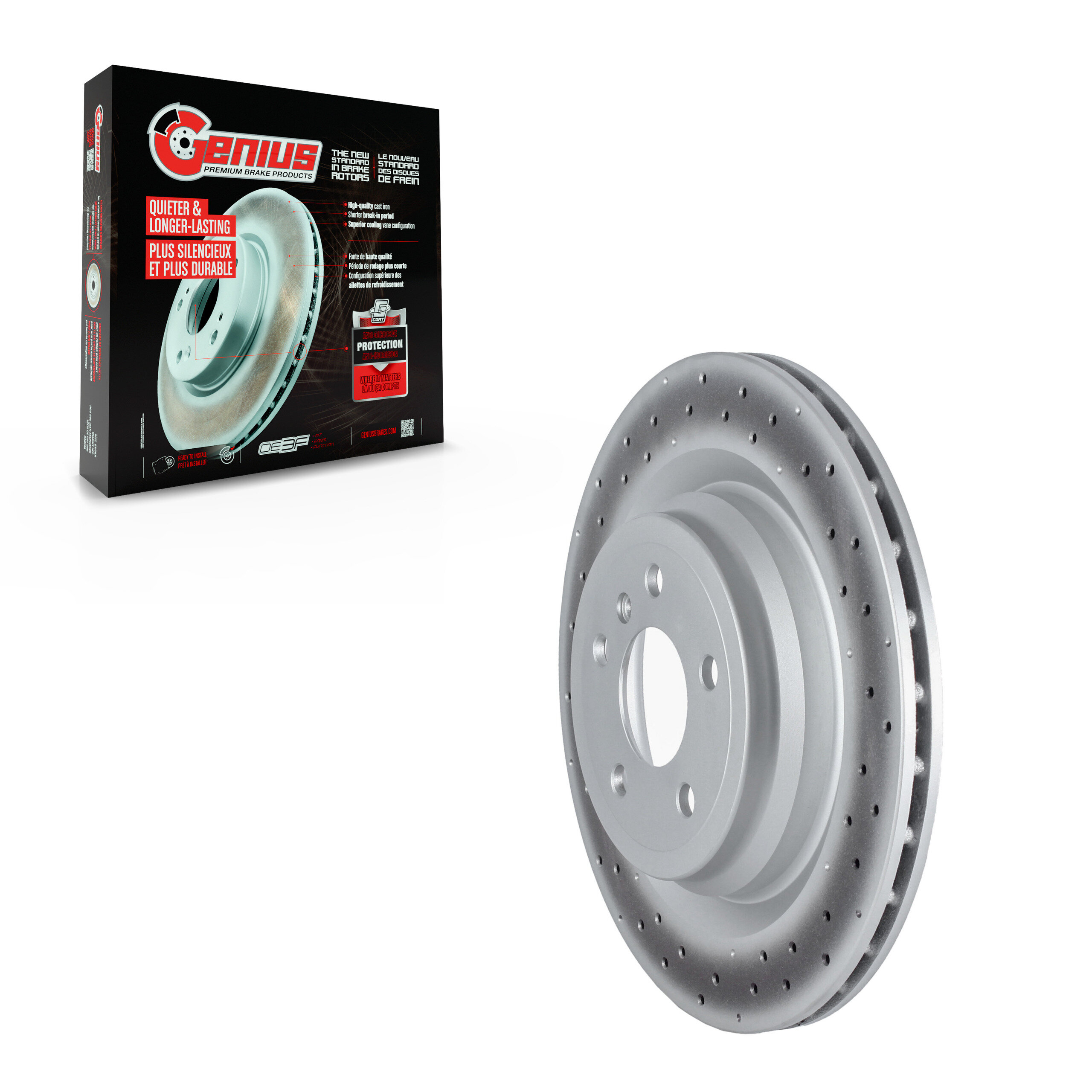 Genius - GCR-981085OE - Rear Disc Brake Rotor