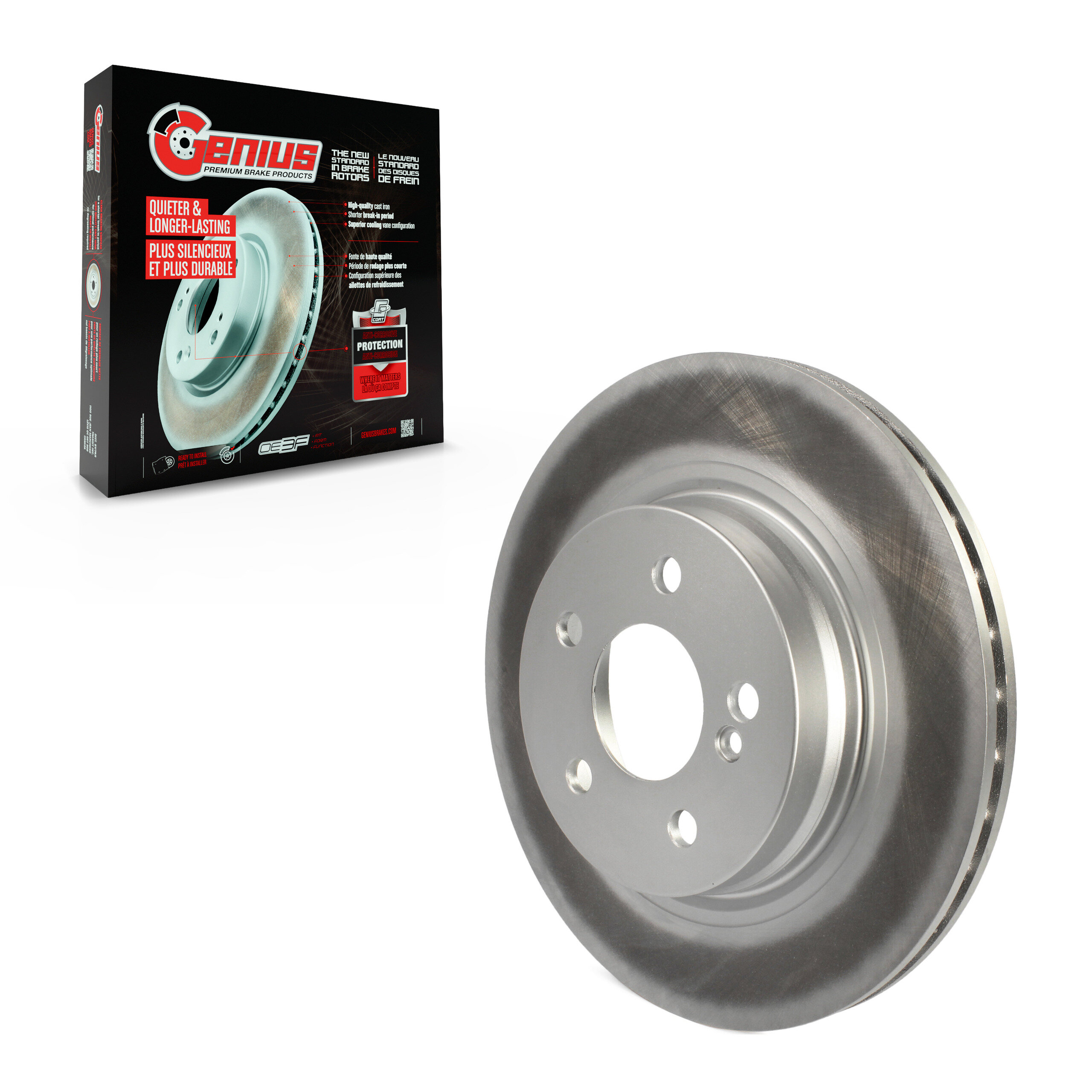 Genius - GCR-981165 - Rear Disc Brake Rotor