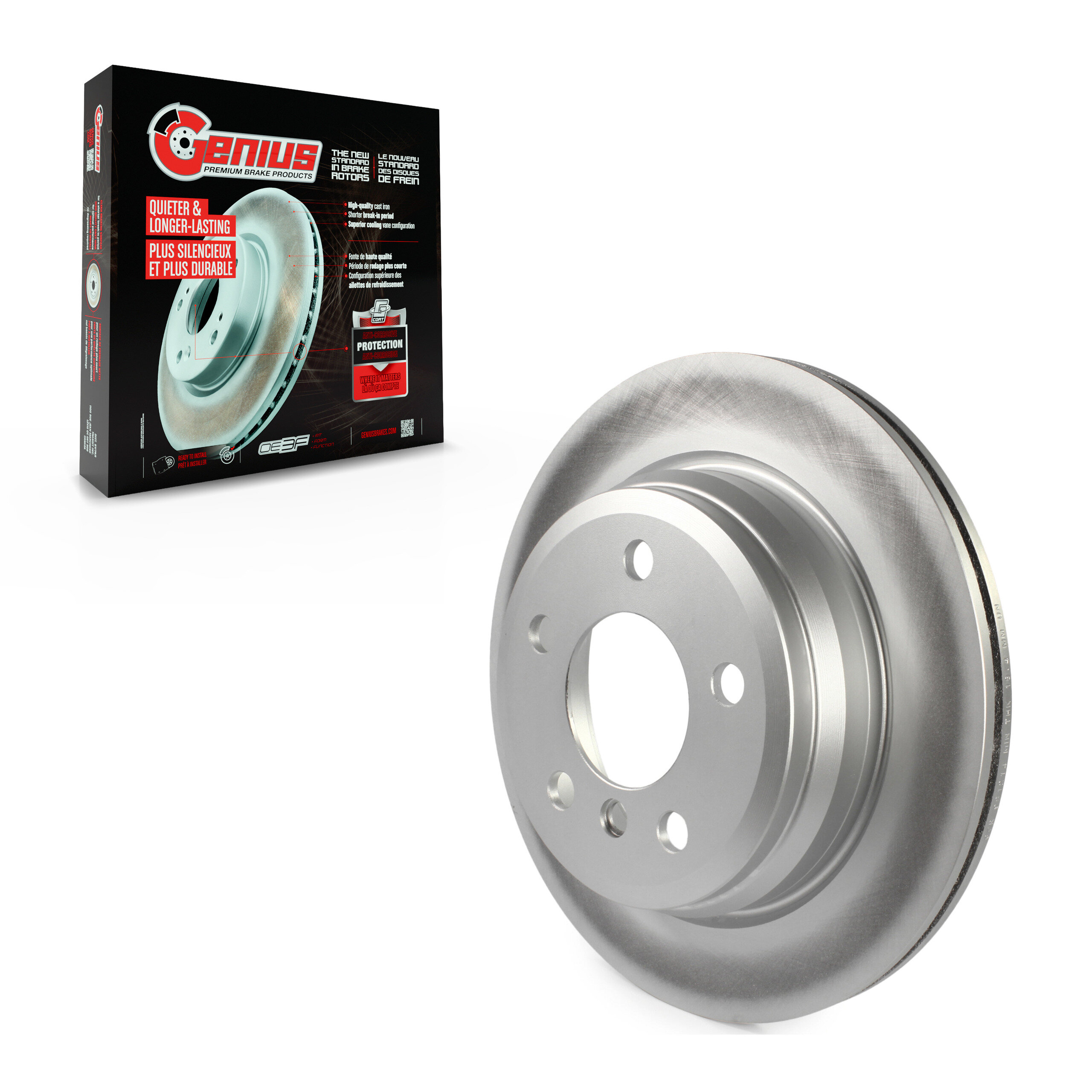 Genius - GCR-981214 - Rear Disc Brake Rotor