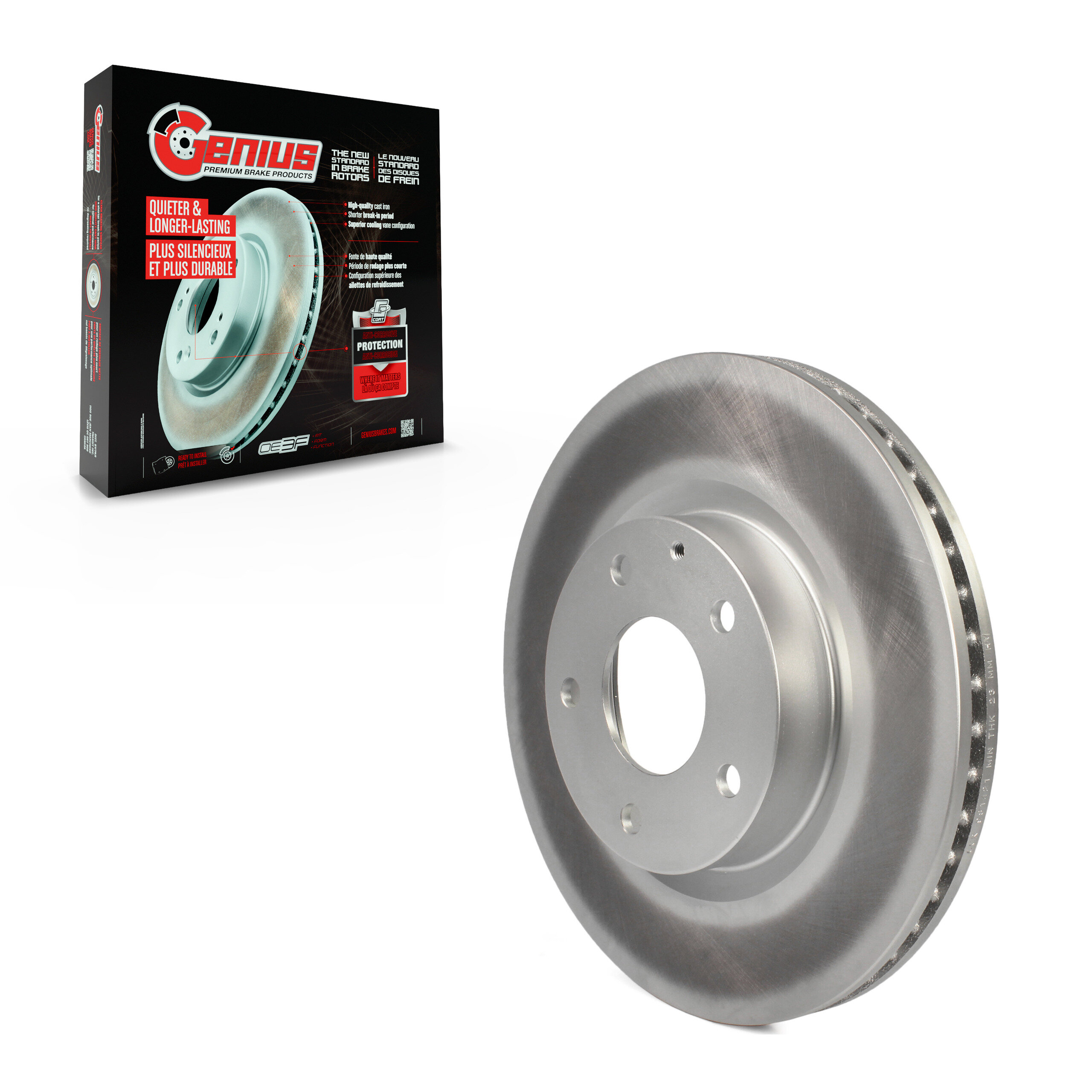 Genius - GCR-981421 - Front Disc Brake Rotor