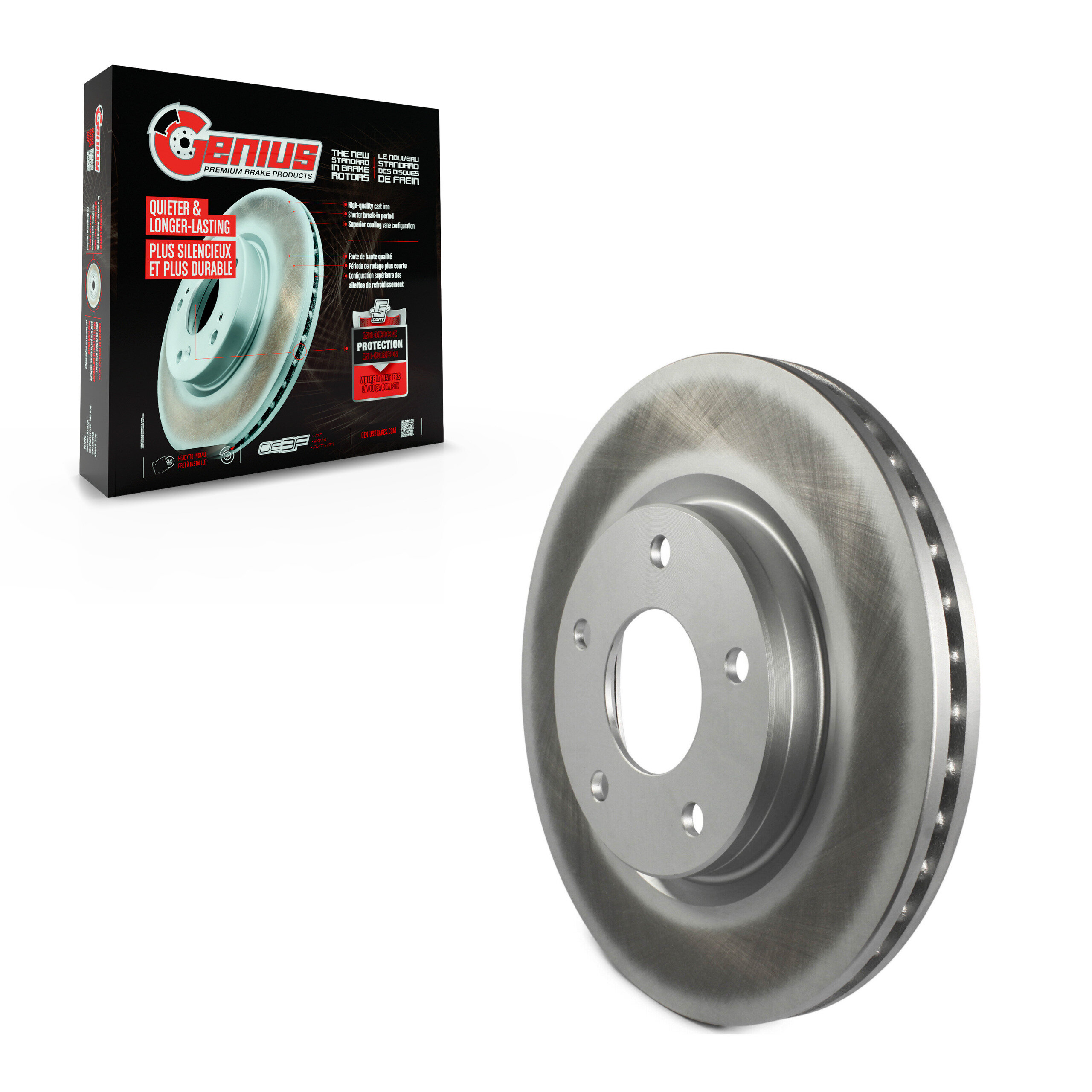 Genius - GCR-981470 - Front Disc Brake Rotor