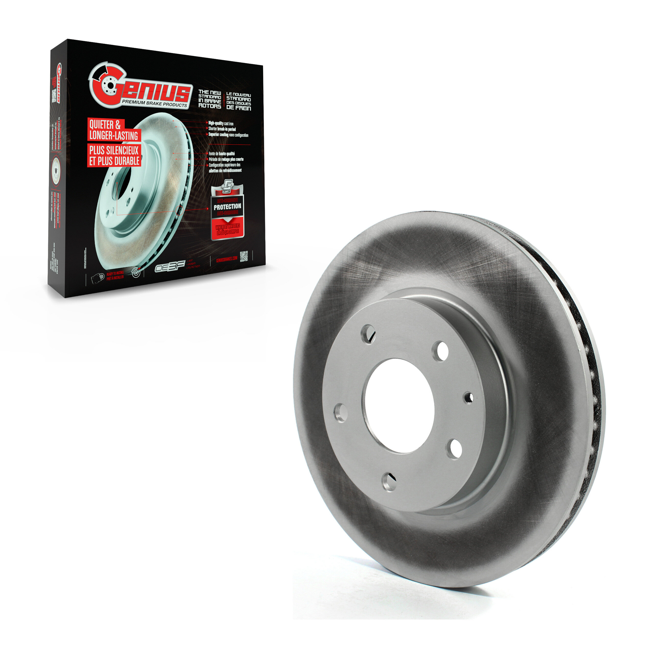 Genius - GCR-981503 - Front Disc Brake Rotor