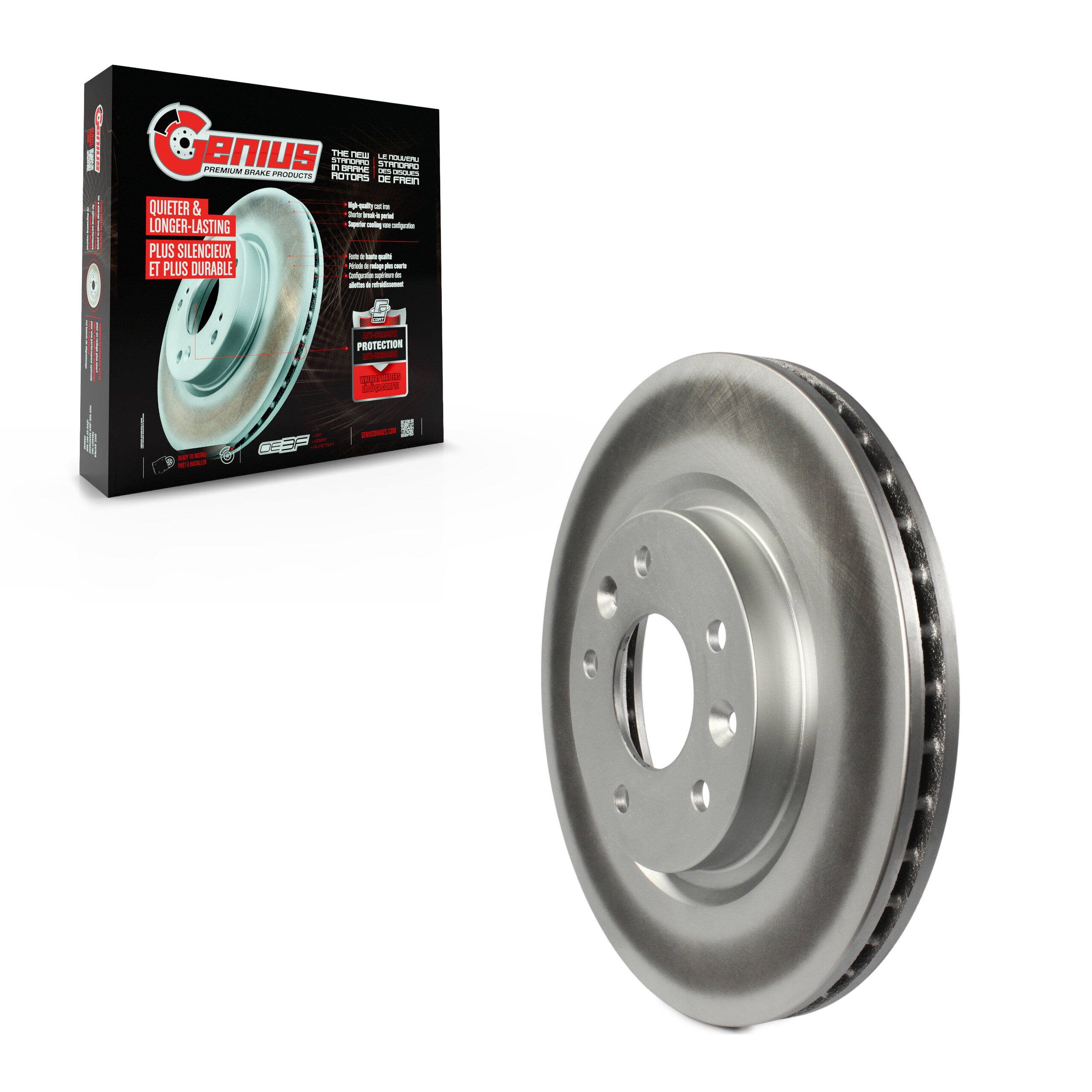 Genius - GCR-981773 - Front Disc Brake Rotor