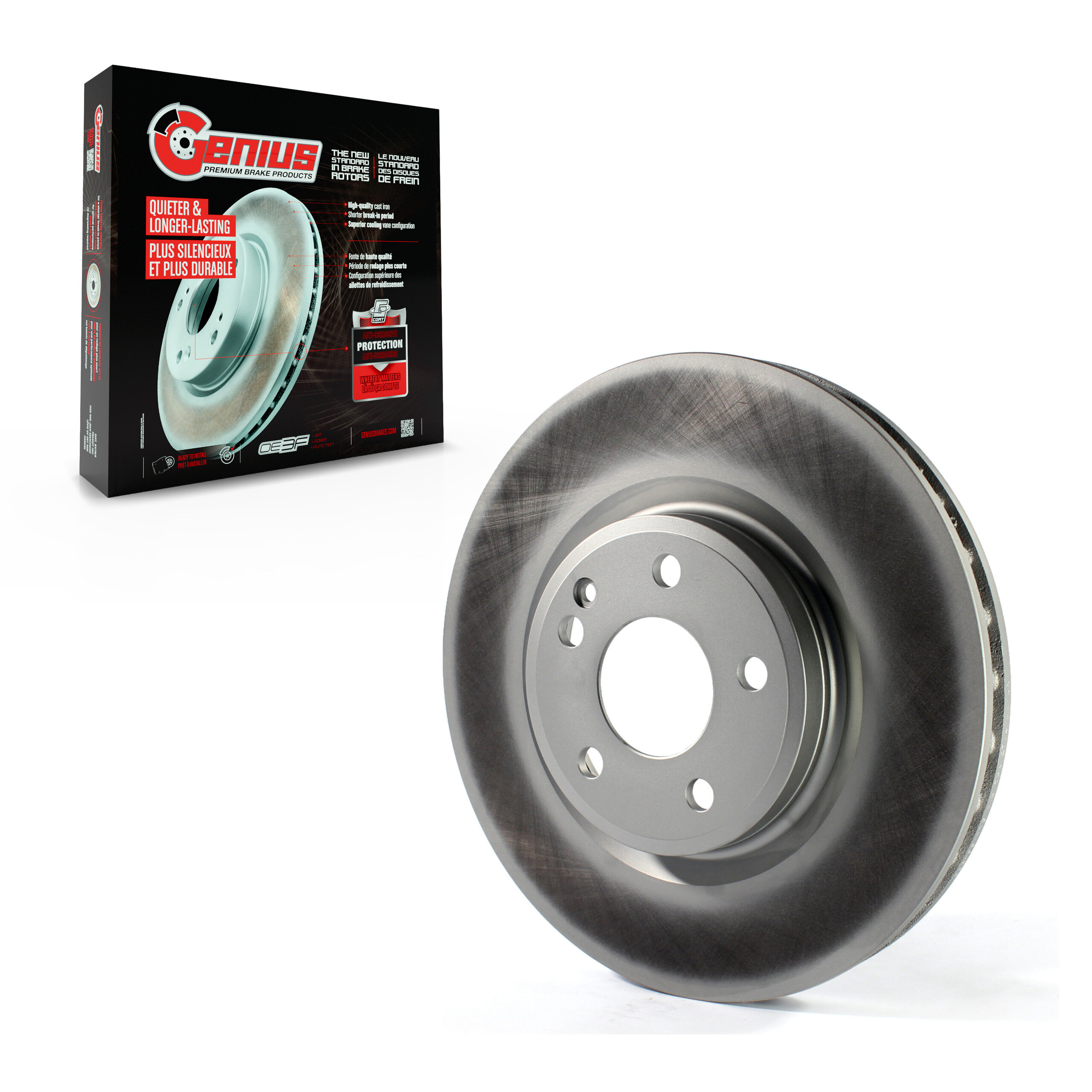 Genius - GCR-981775 - Front Disc Brake Rotor