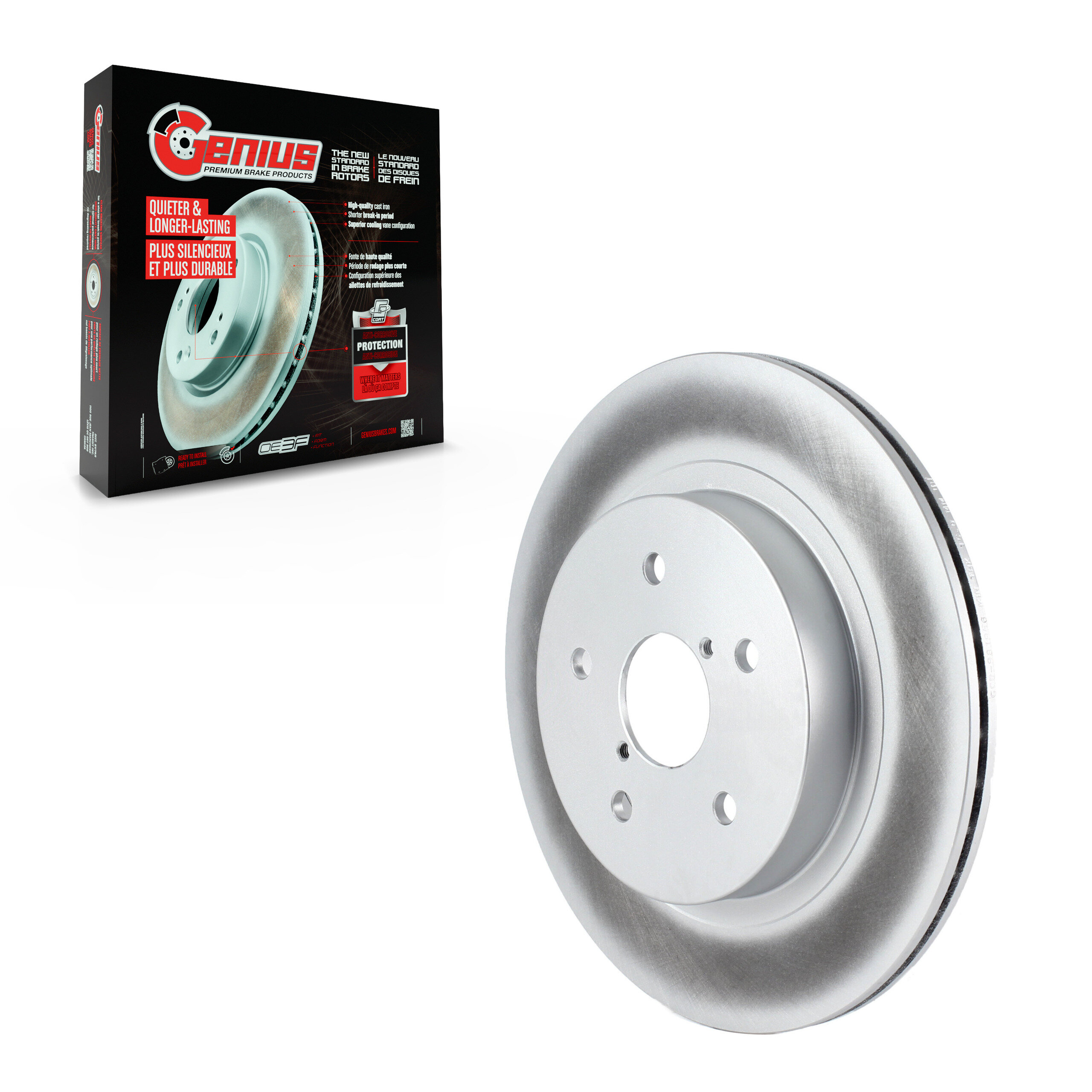 Genius - GCR-981956 - Rear Disc Brake Rotor