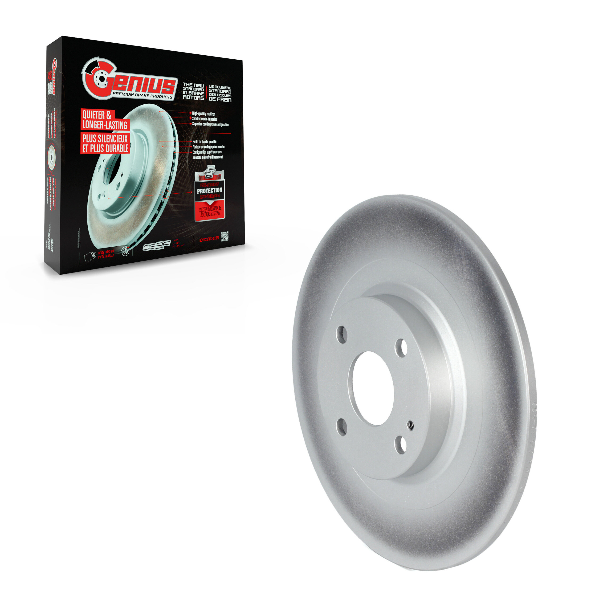 Genius - GCR-981990 - Rear Disc Brake Rotor