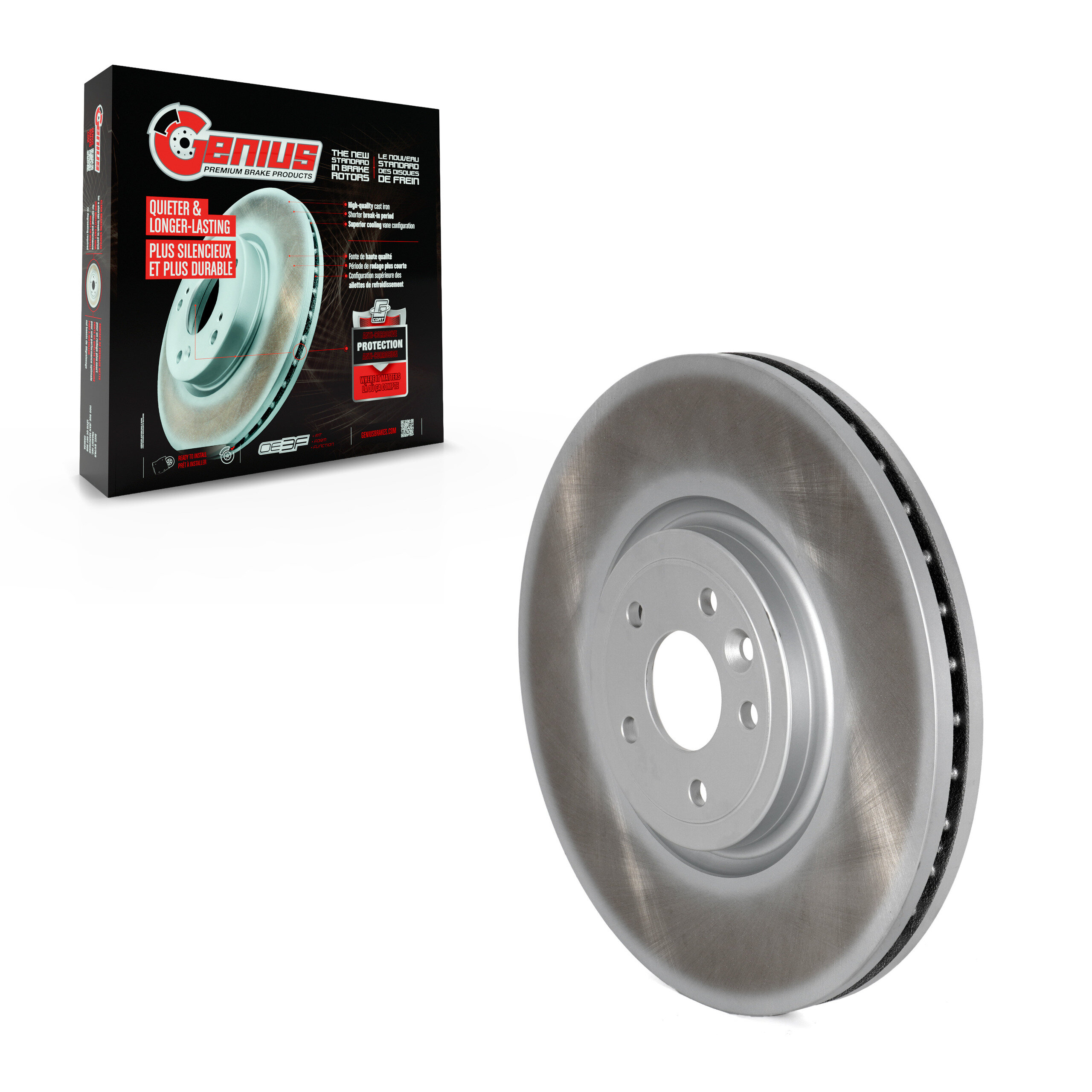 Genius - GCR-982010 - Front Disc Brake Rotor