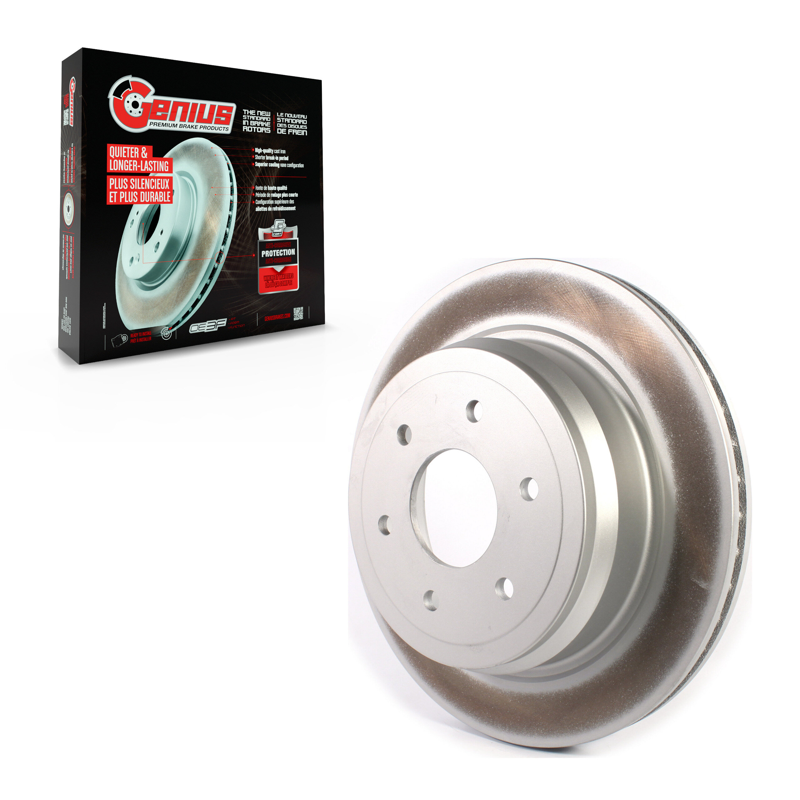 Genius - GCR-982036 - Rear Disc Brake Rotor