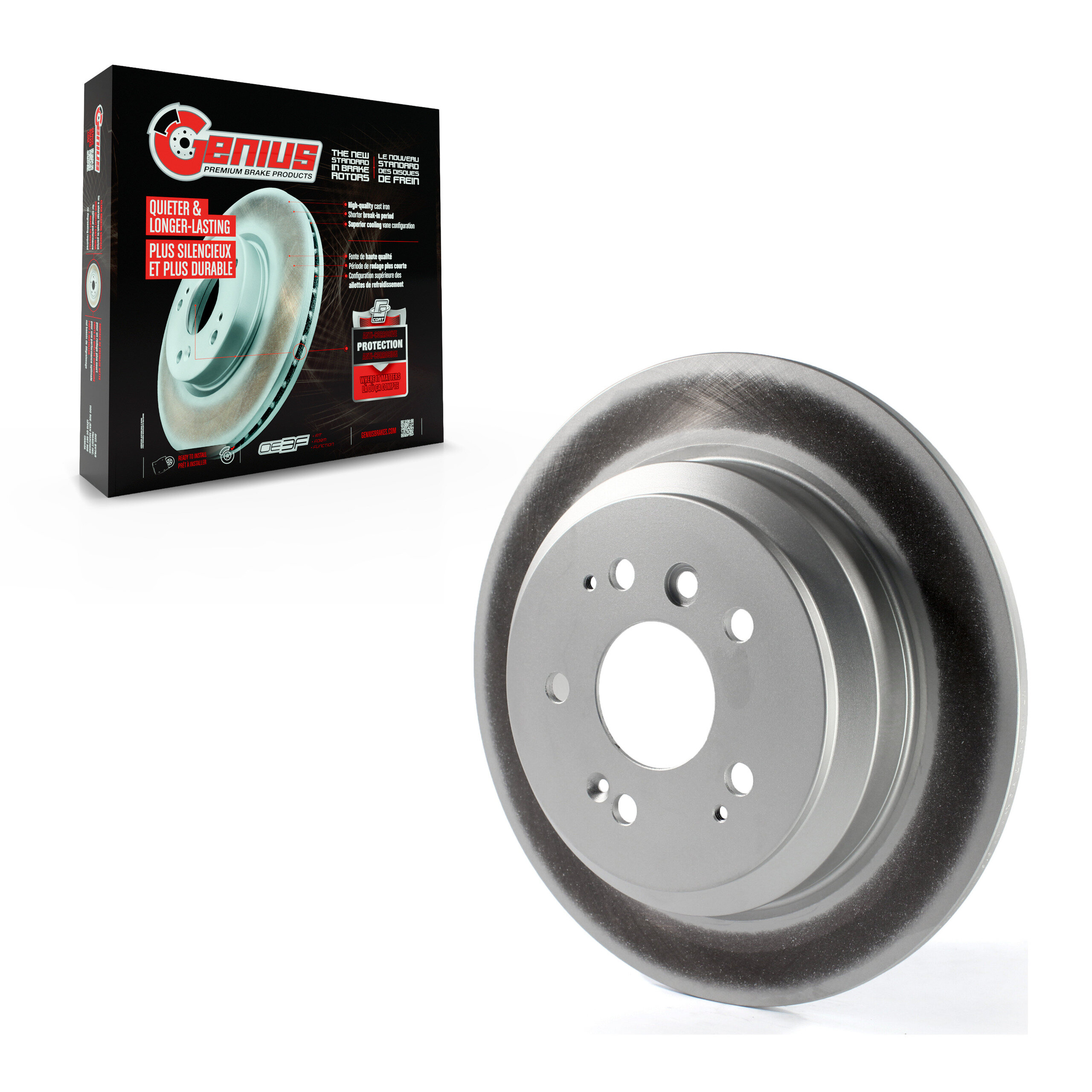 Genius - GCR-982041 - Rear Disc Brake Rotor
