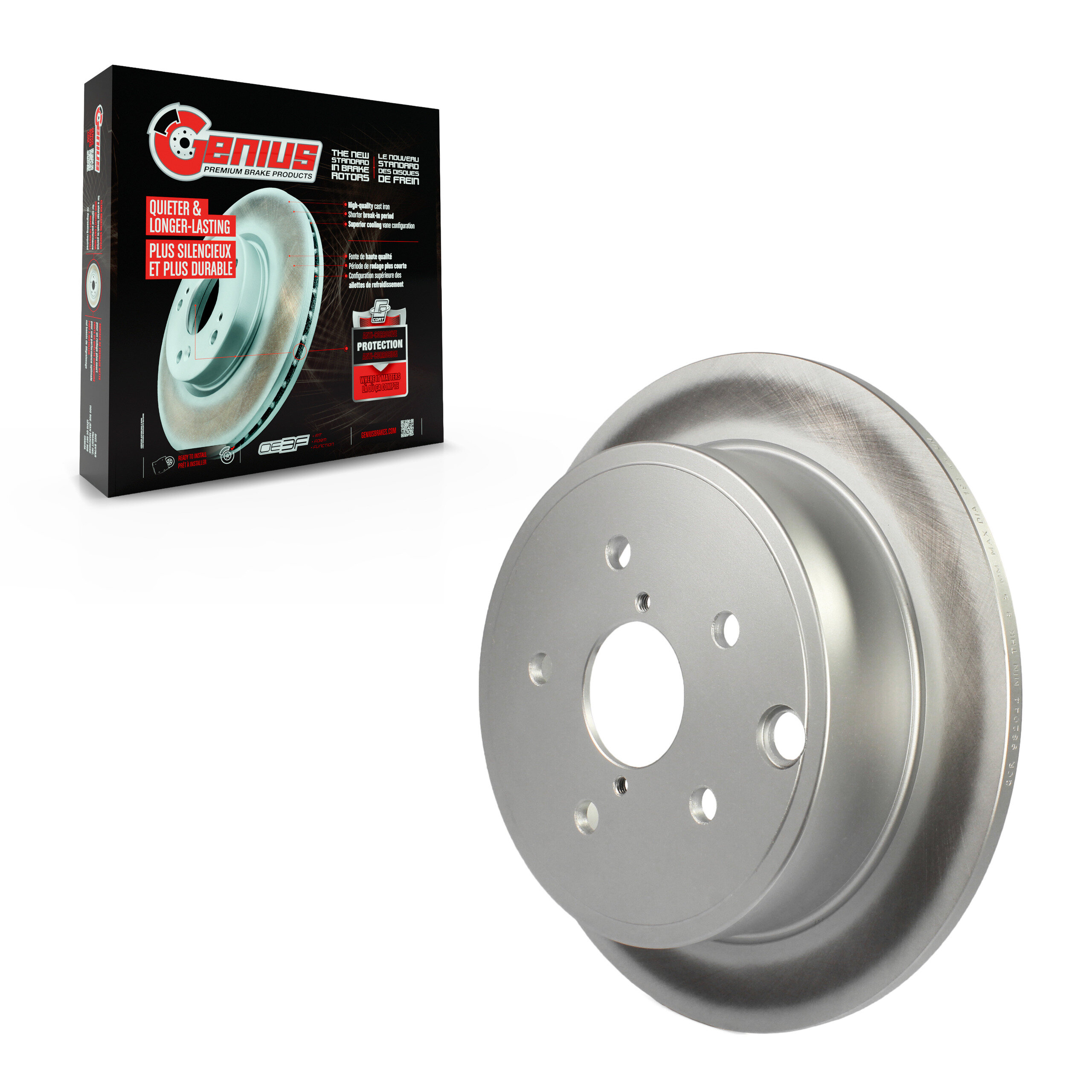 Genius - GCR-982044 - Rear Disc Brake Rotor