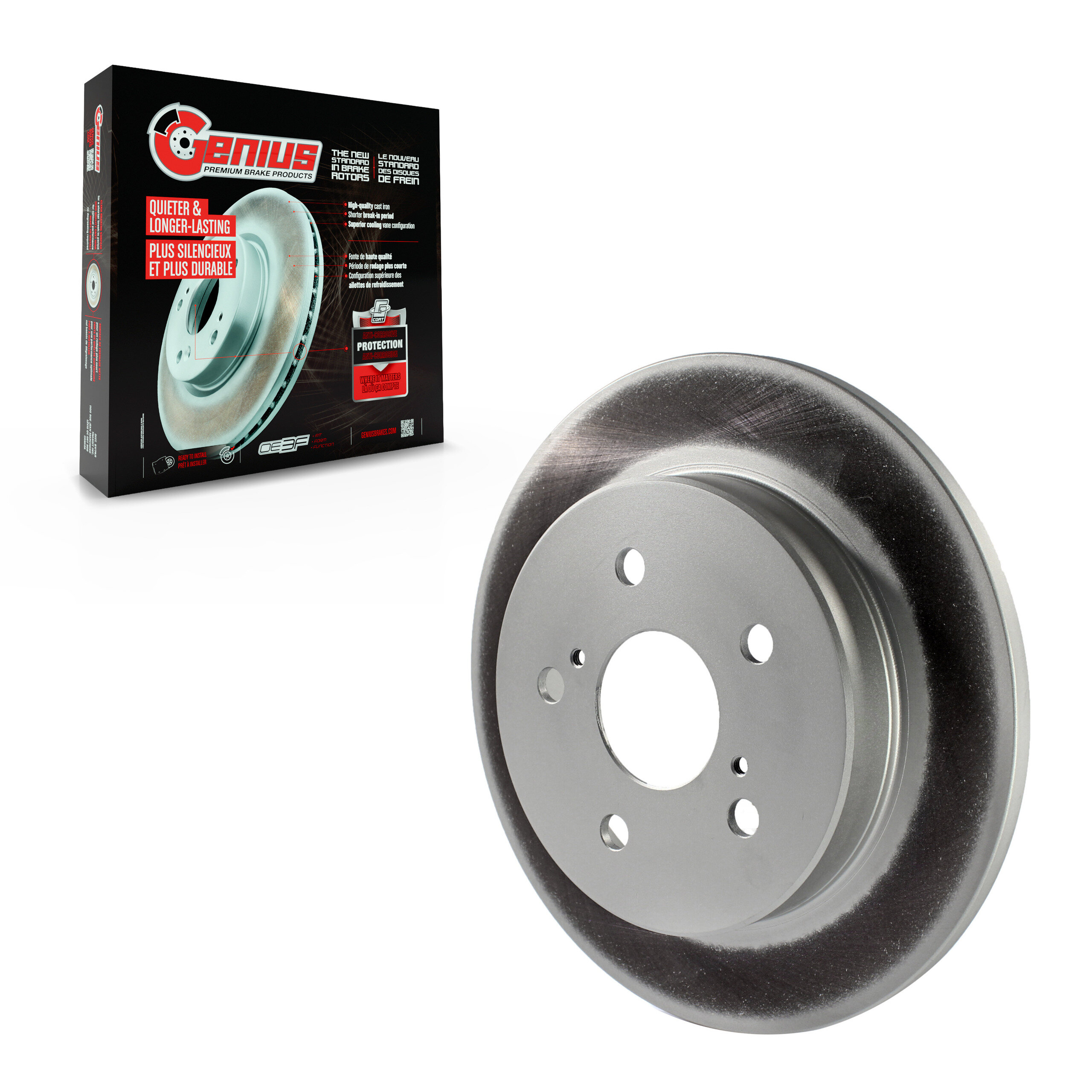 Genius - GCR-982045 - Rear Disc Brake Rotor