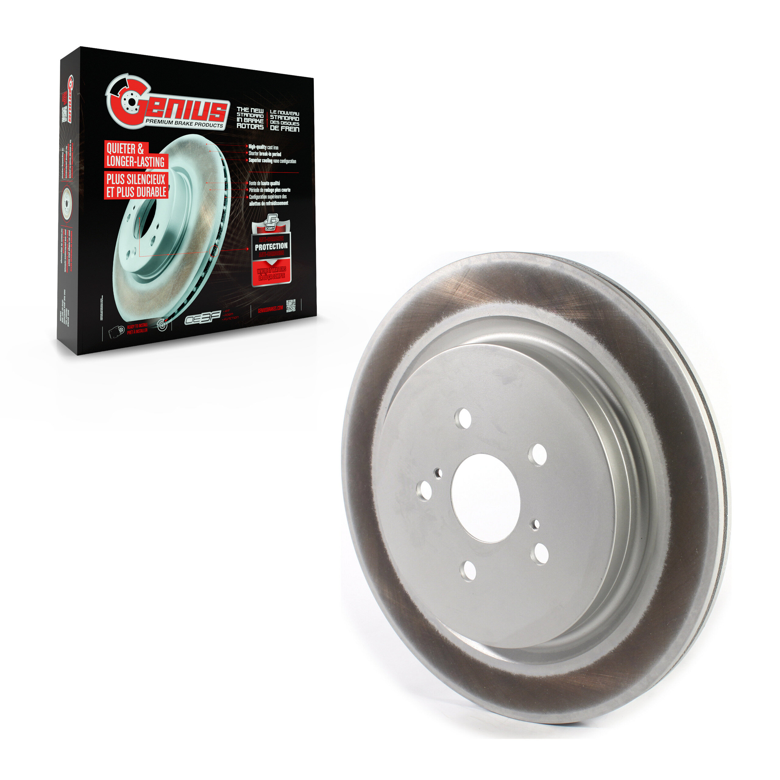 Genius - GCR-982051 - Rear Disc Brake Rotor
