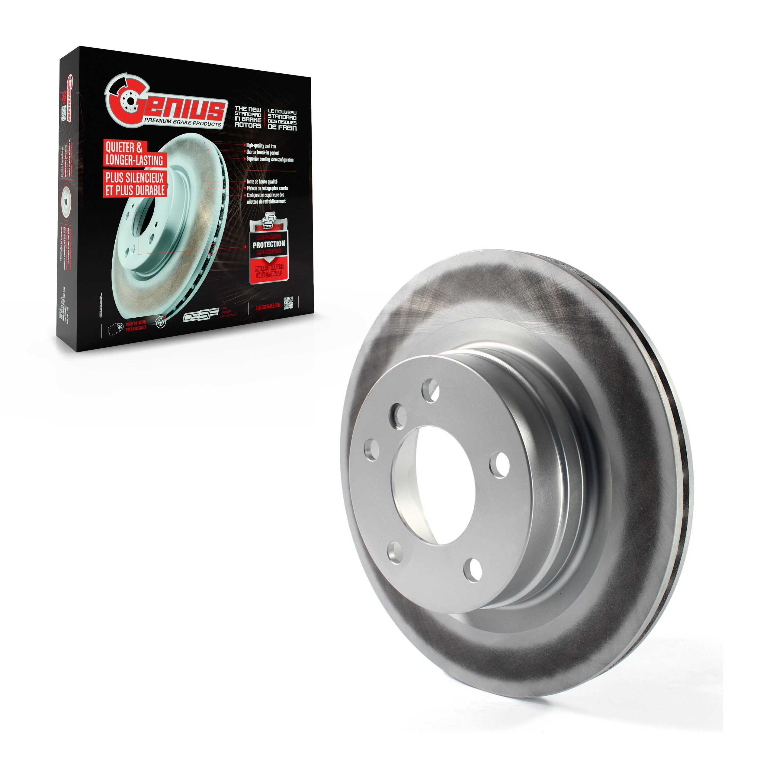 Genius - GCR-982062 - Rear Disc Brake Rotor