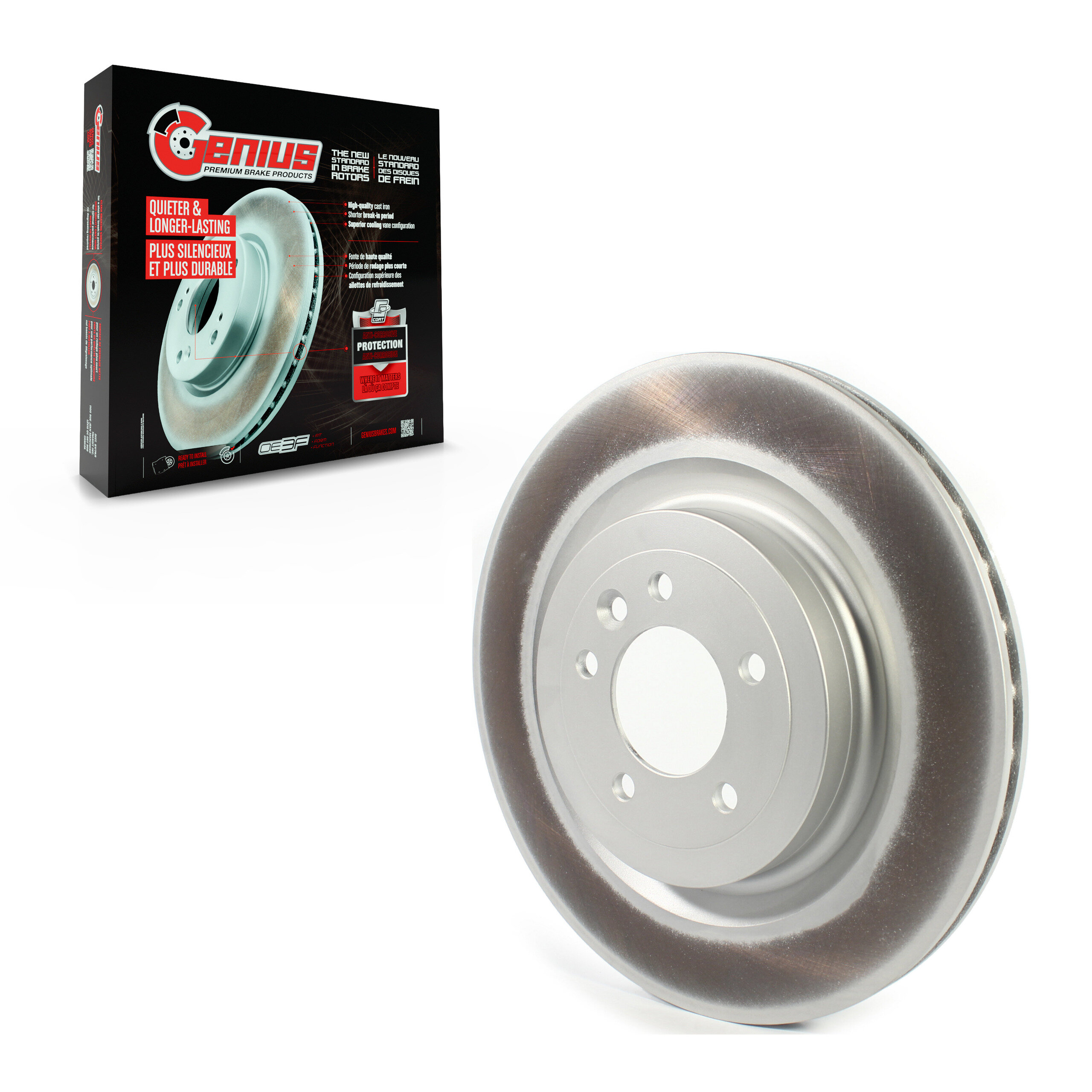 Genius - GCR-982065 - Rear Disc Brake Rotor