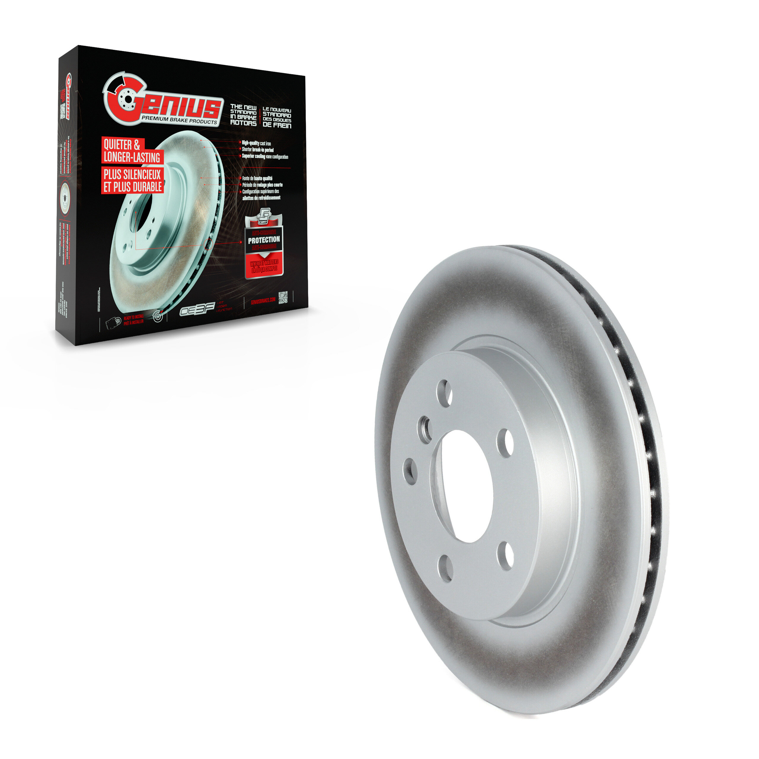Genius - GCR-982068 - Front Disc Brake Rotor