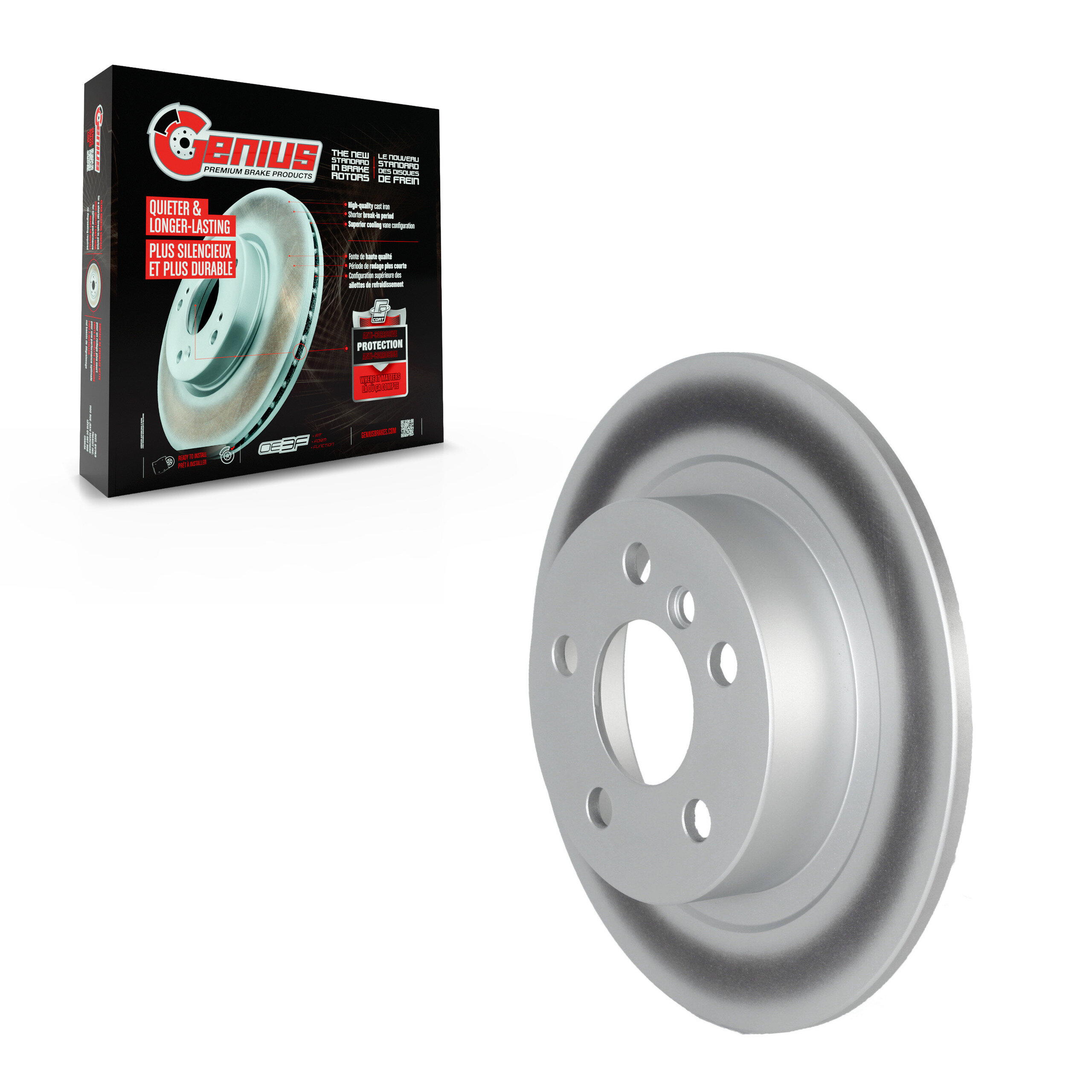 Genius - GCR-982069 - Rear Disc Brake Rotor