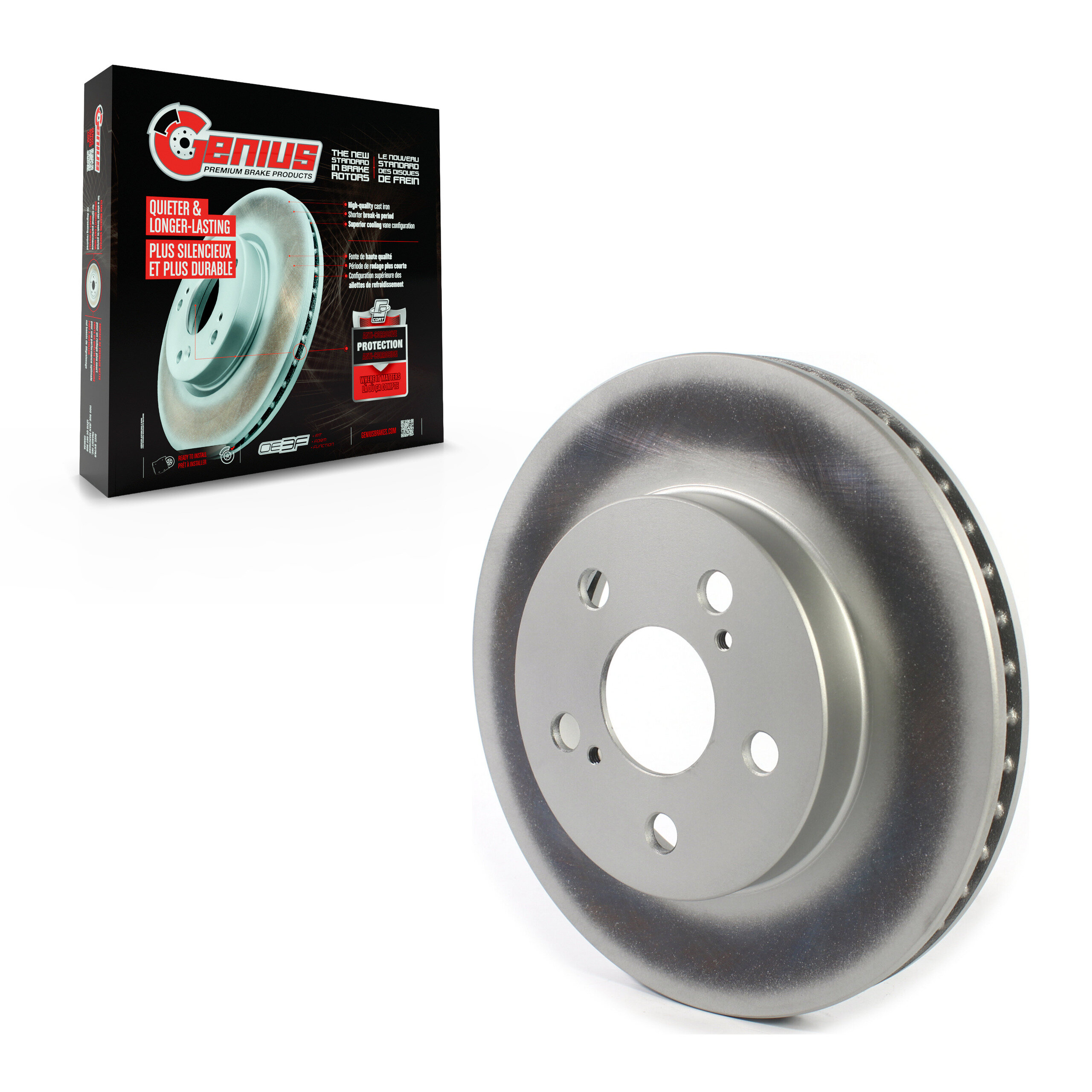 Genius - GCR-982071 - Front Disc Brake Rotor