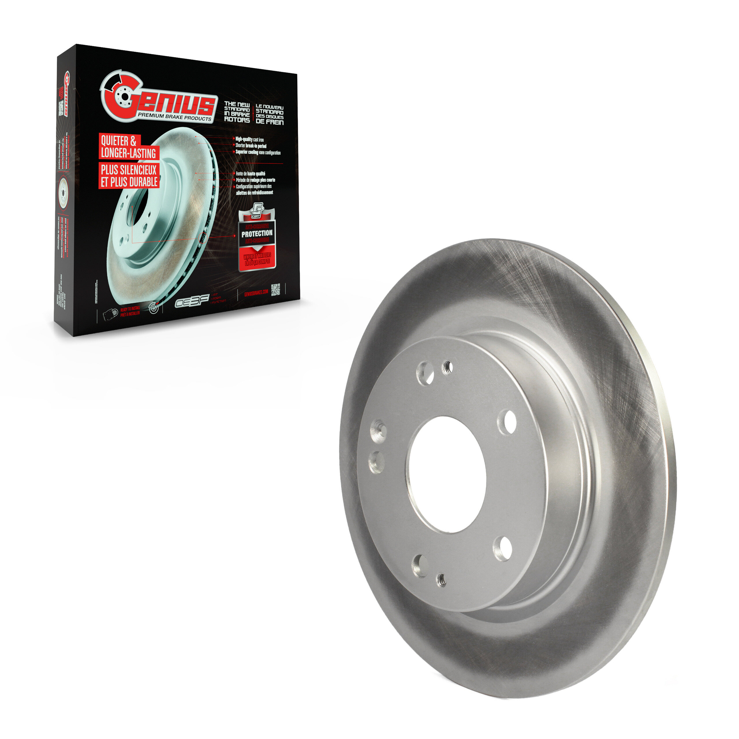 Genius - GCR-982073 - Rear Disc Brake Rotor