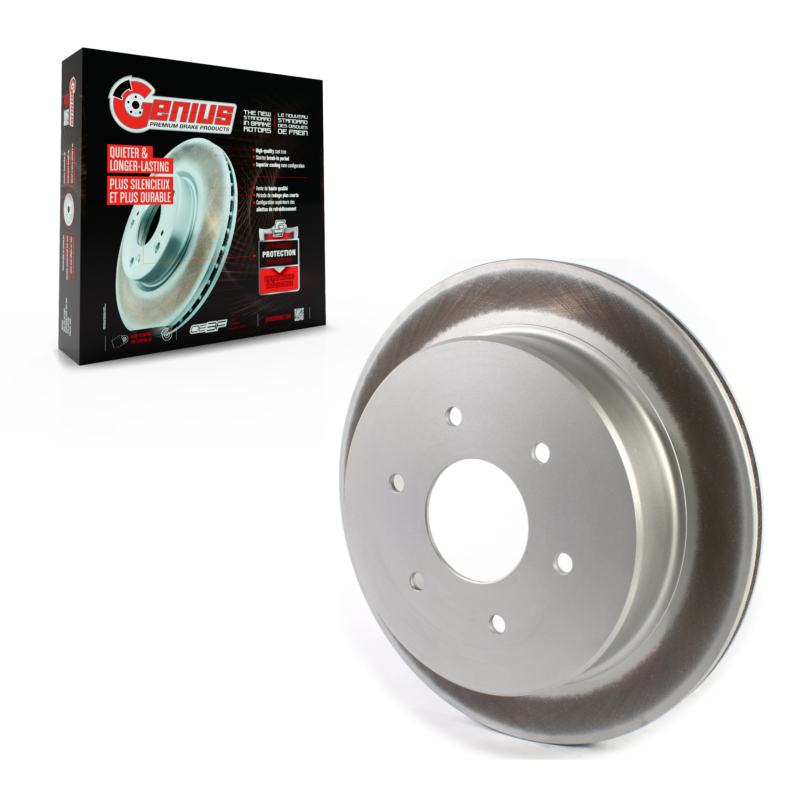 Genius - GCR-982078 - Rear Disc Brake Rotor