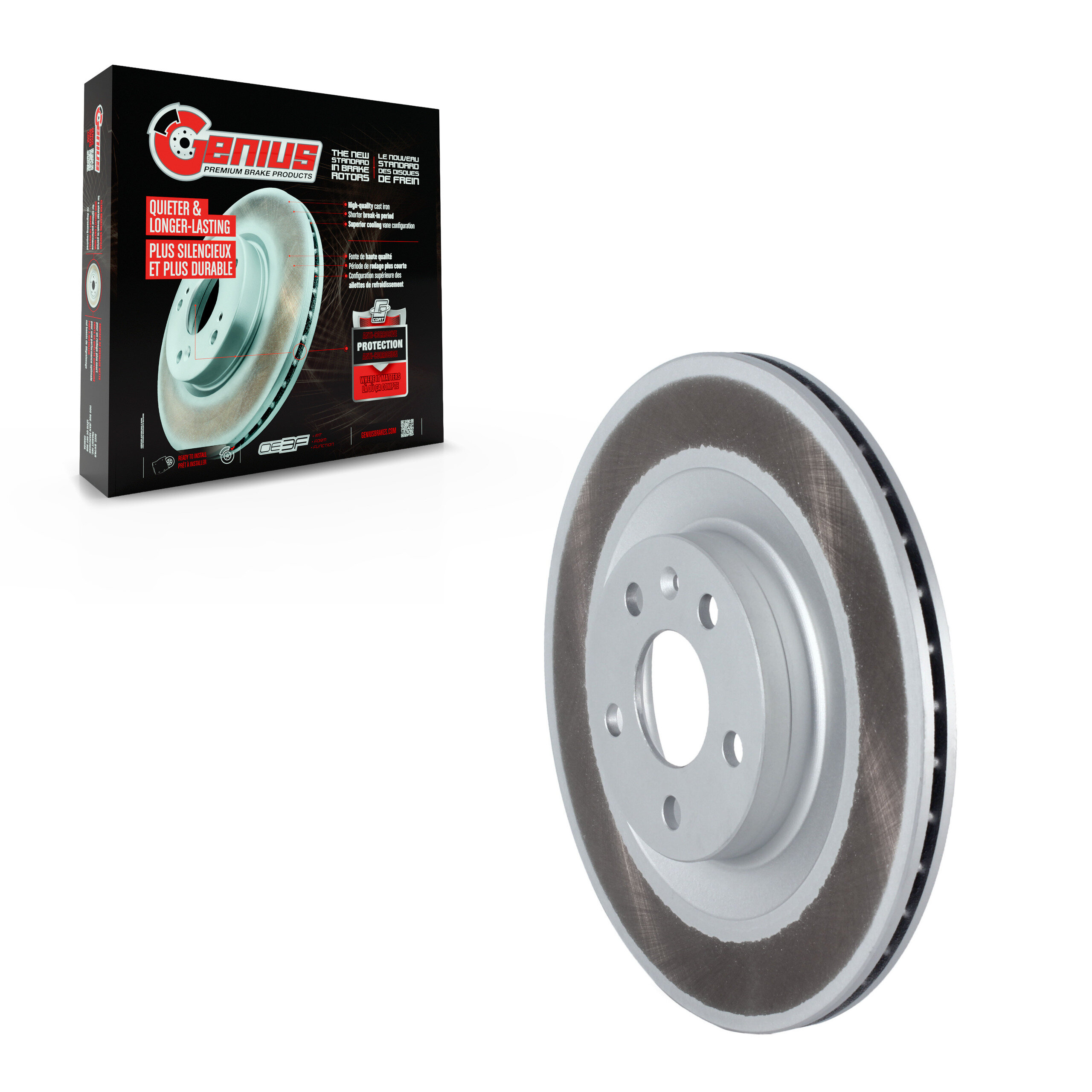 Genius - GCR-982109 - Rear Disc Brake Rotor