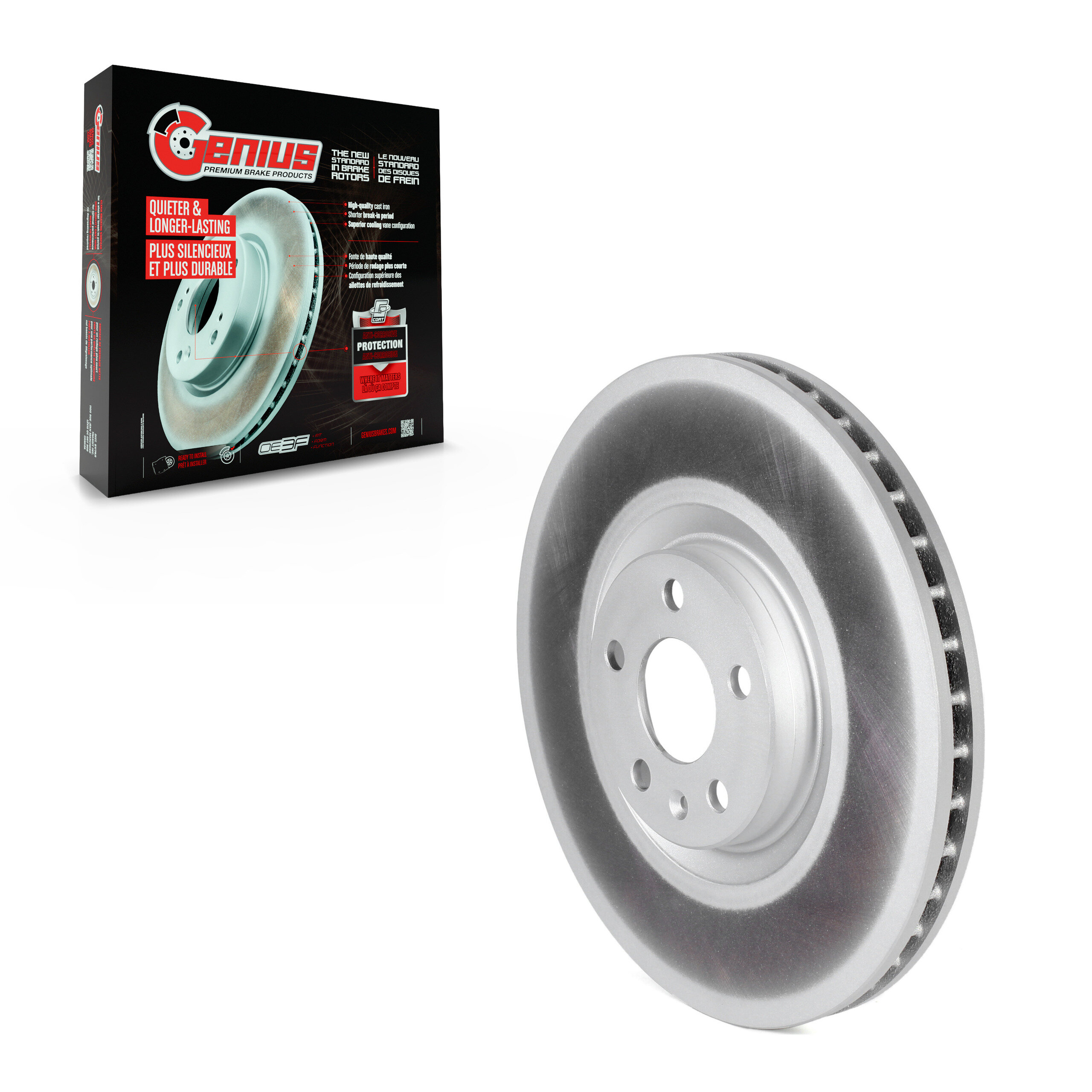 Genius - GCR-982110 - Front Disc Brake Rotor
