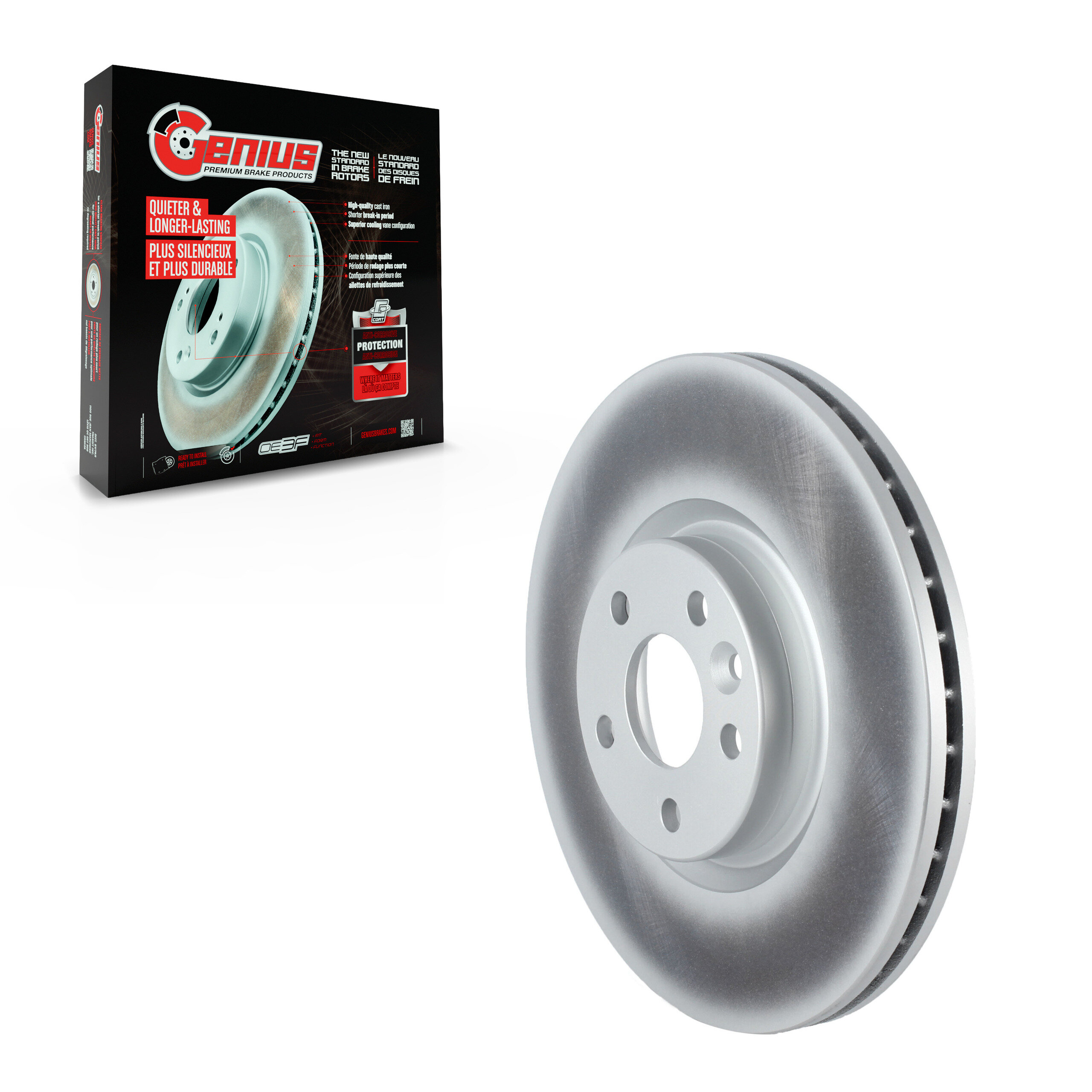 Genius - GCR-982111 - Front Disc Brake Rotor