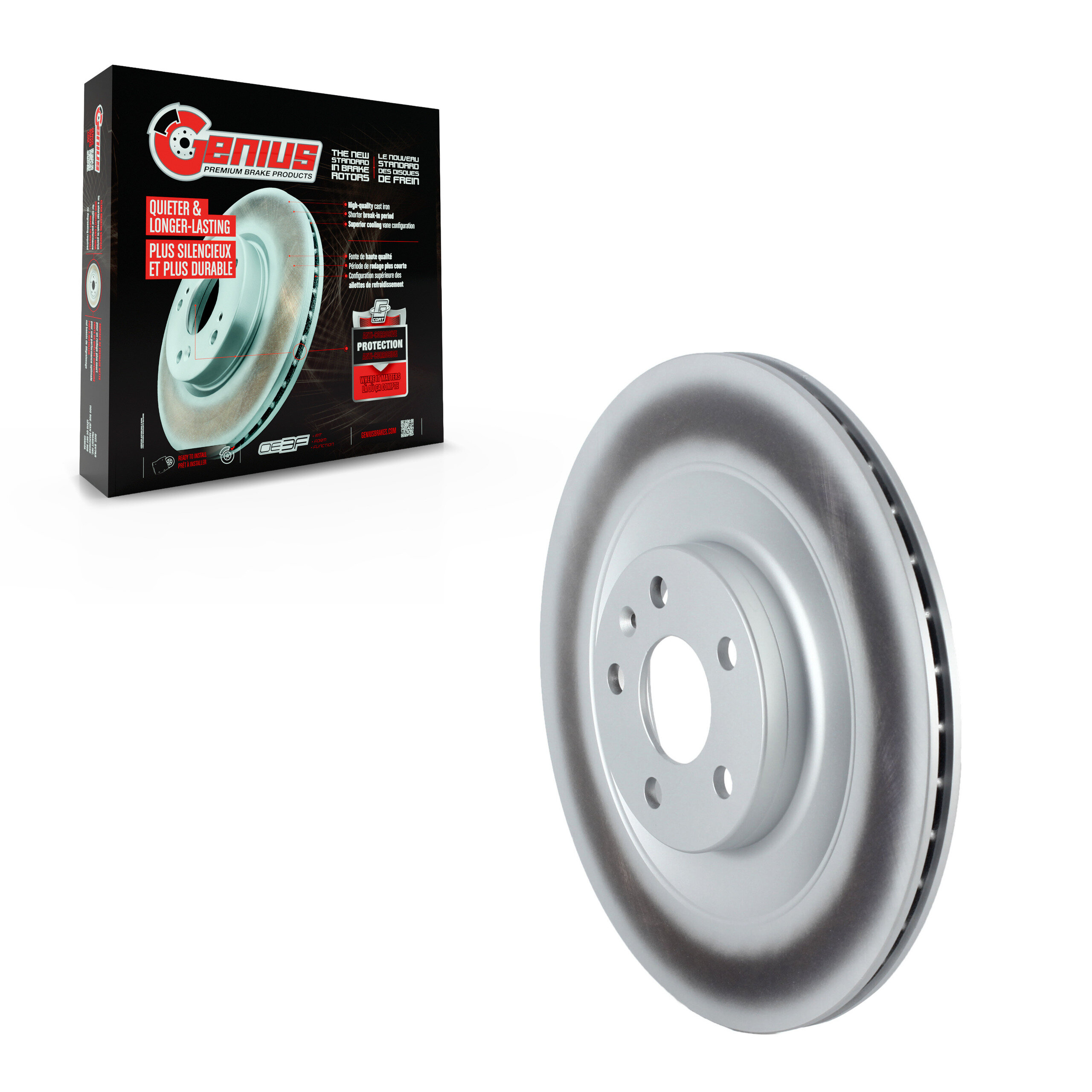 Genius - GCR-982112 - Rear Disc Brake Rotor