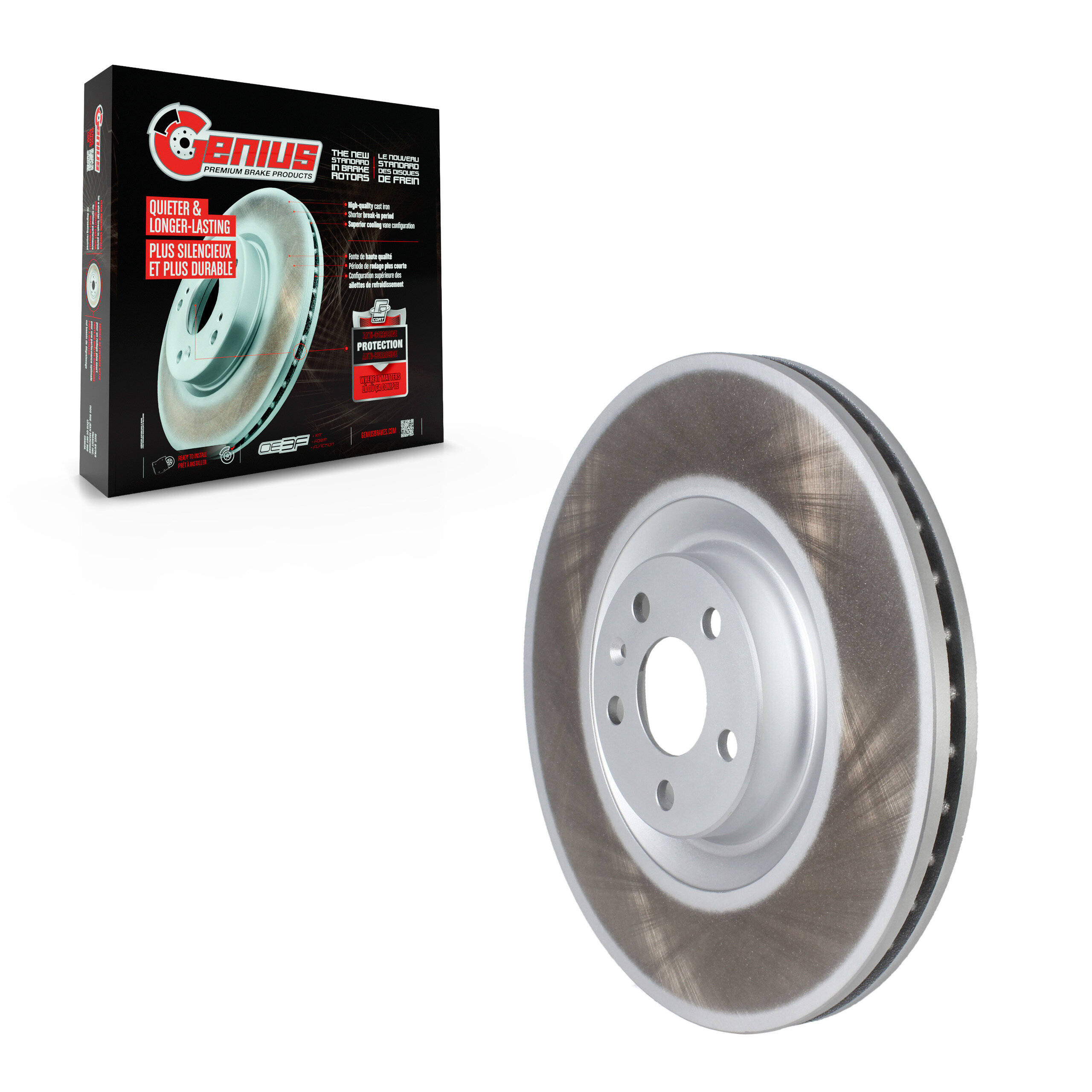 Genius - GCR-982113 - Front Disc Brake Rotor