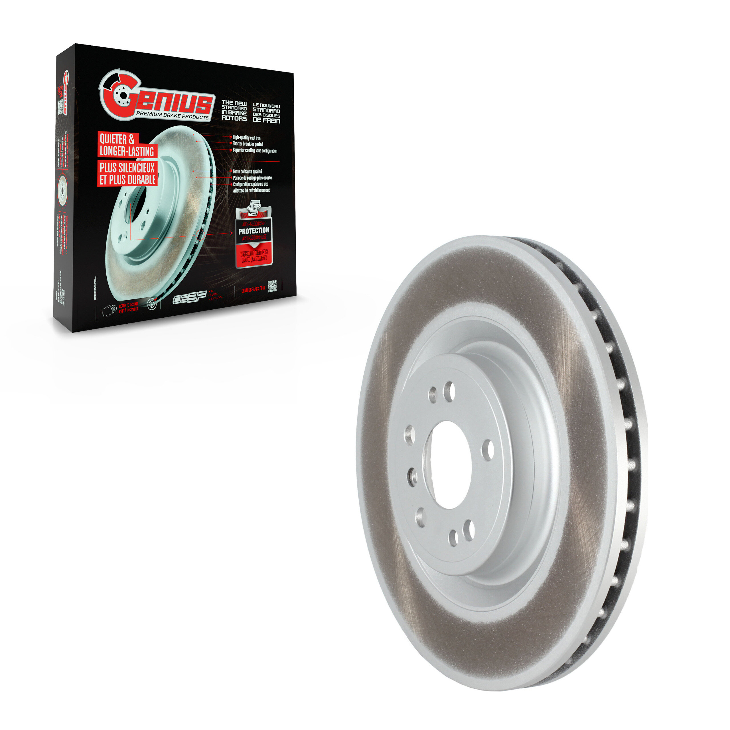 Genius - GCR-982121 - Front Disc Brake Rotor