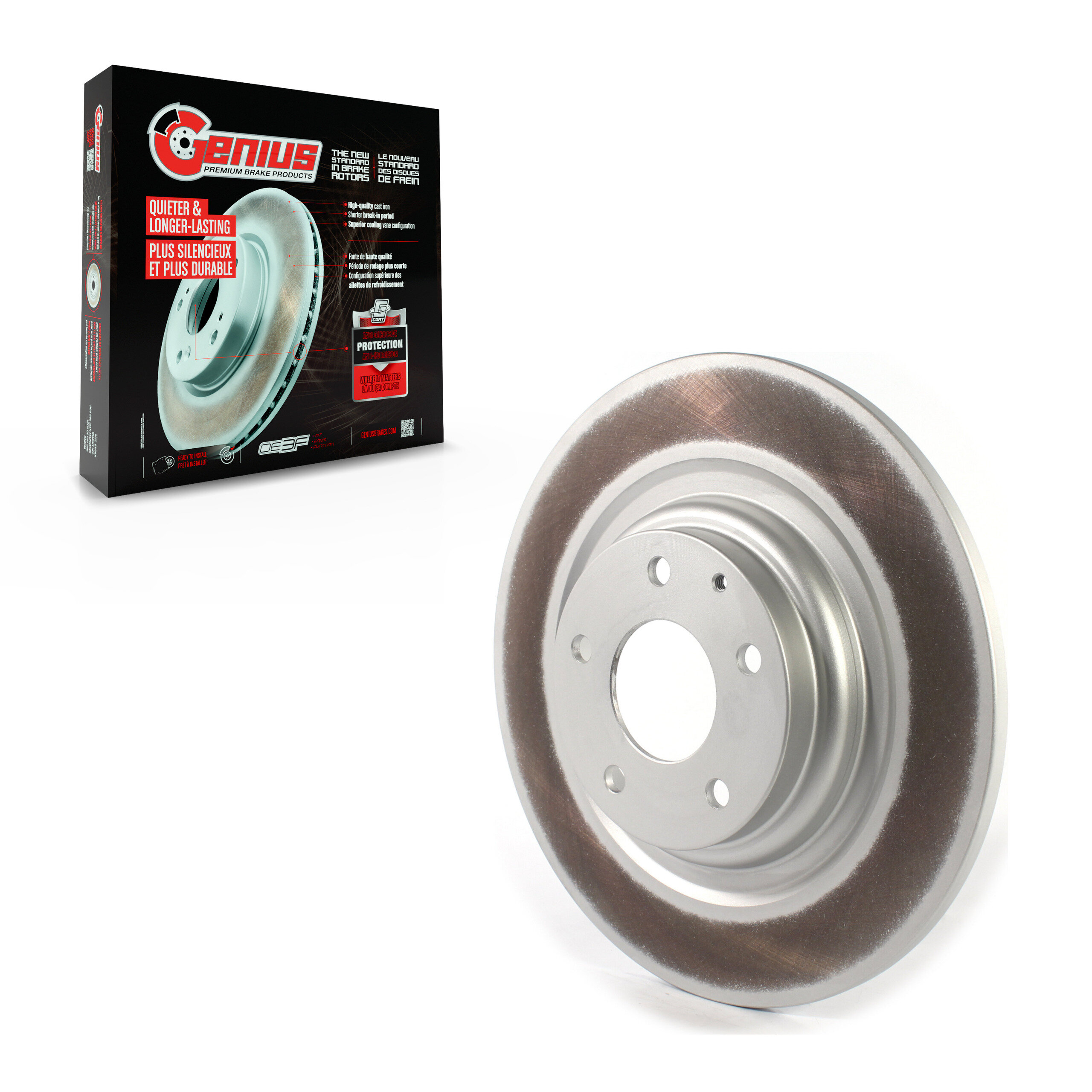 Genius - GCR-982129 - Rear Disc Brake Rotor