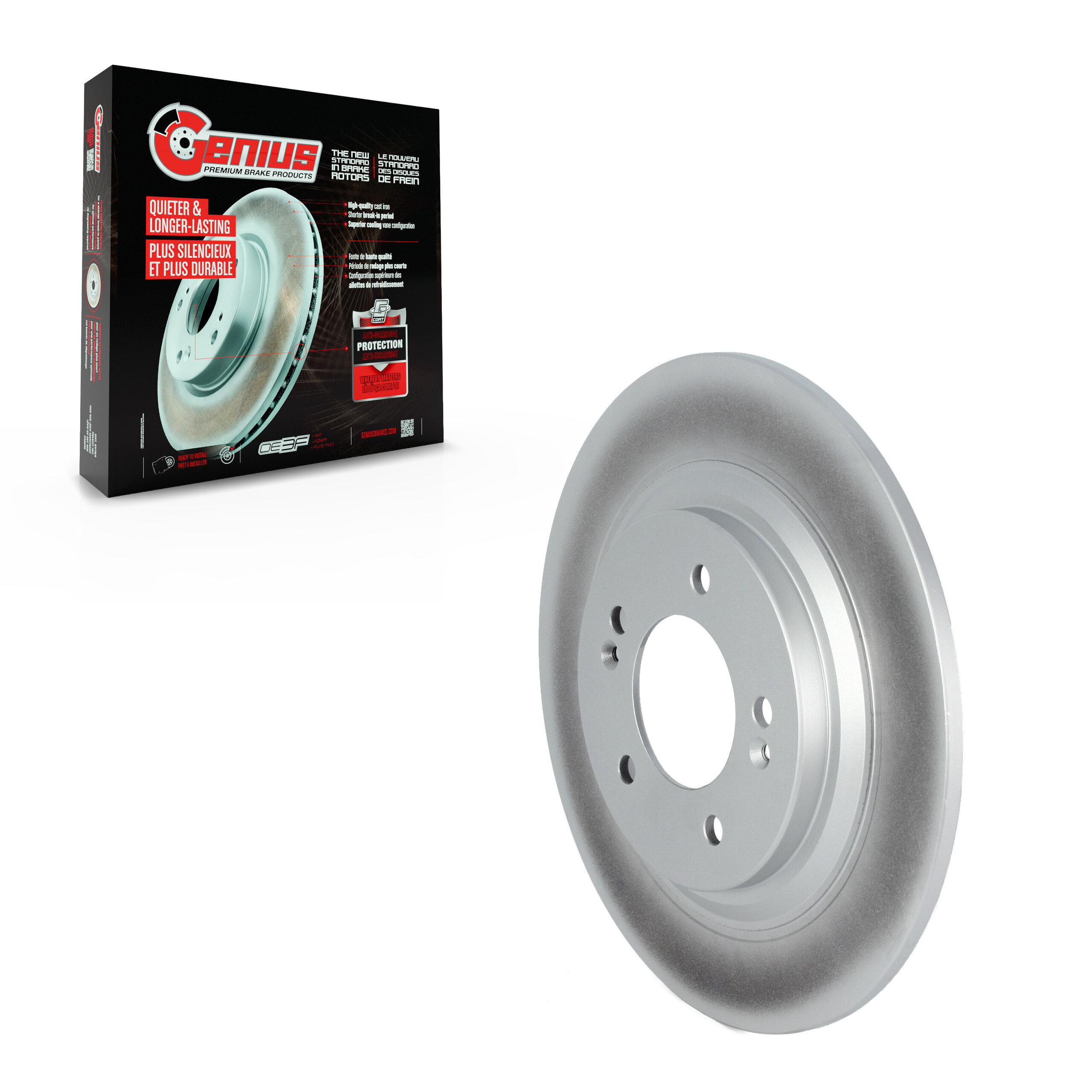 Genius - GCR-982146 - Rear Disc Brake Rotor