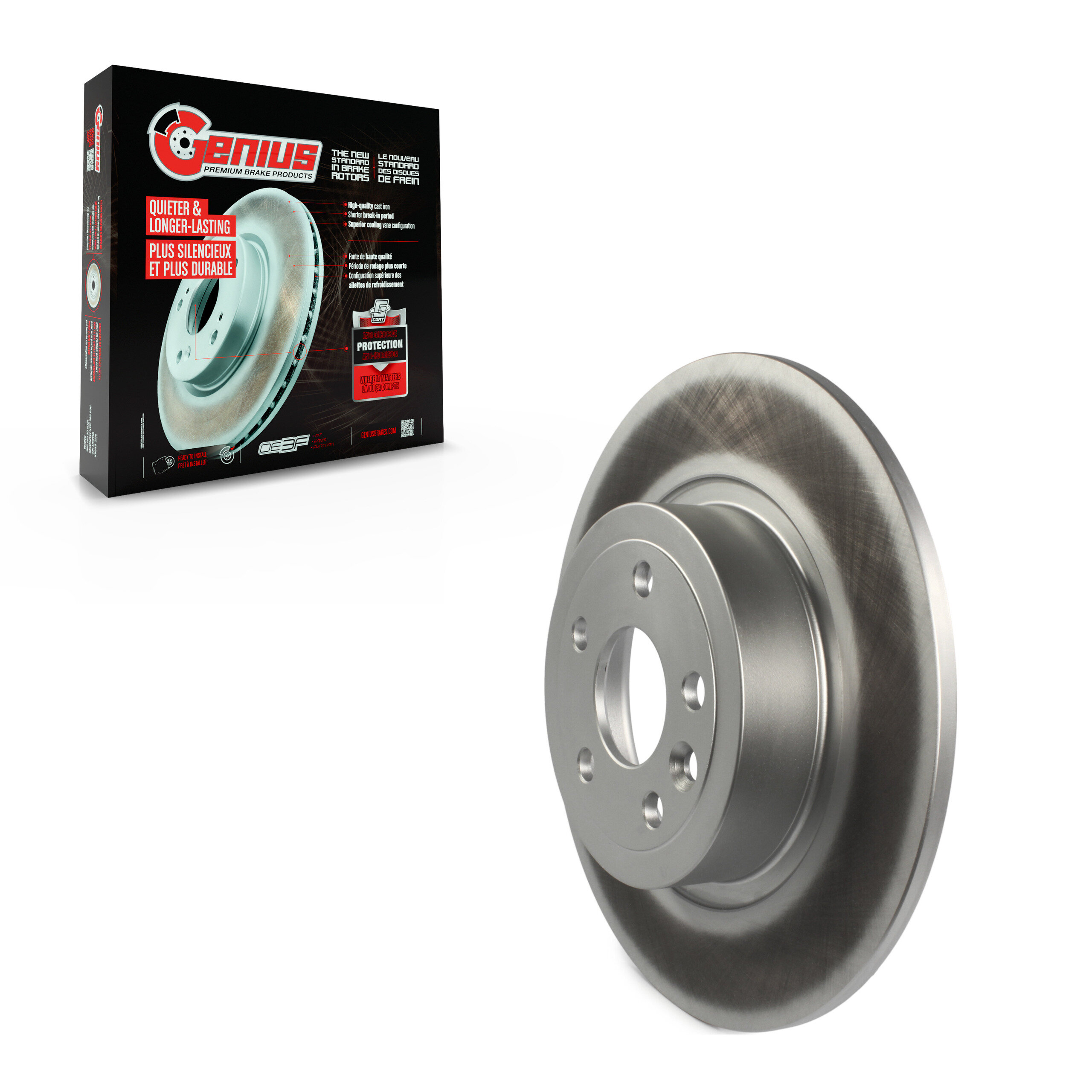 Genius - GCR-982163 - Rear Disc Brake Rotor