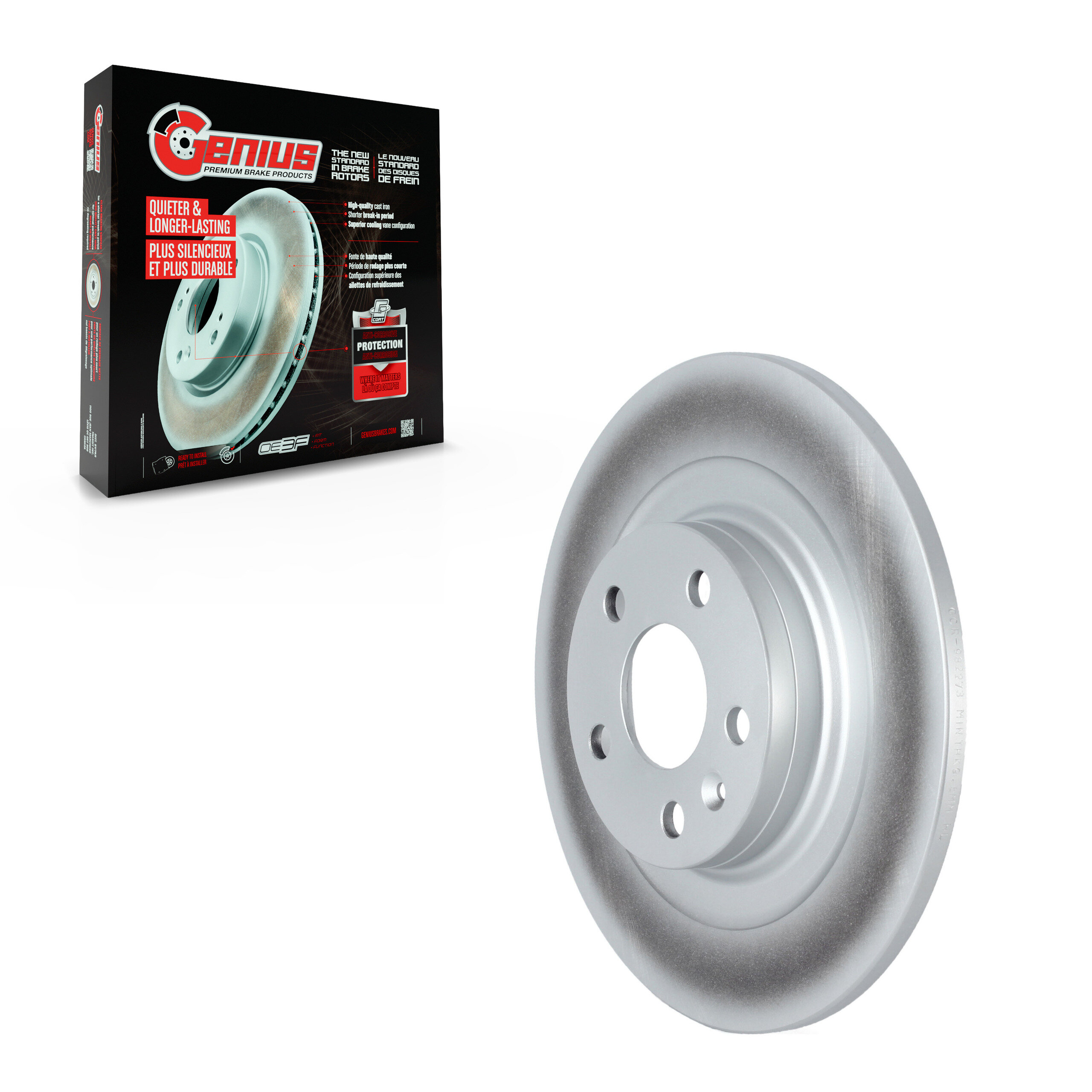 Genius - GCR-982273 - Rear Disc Brake Rotor