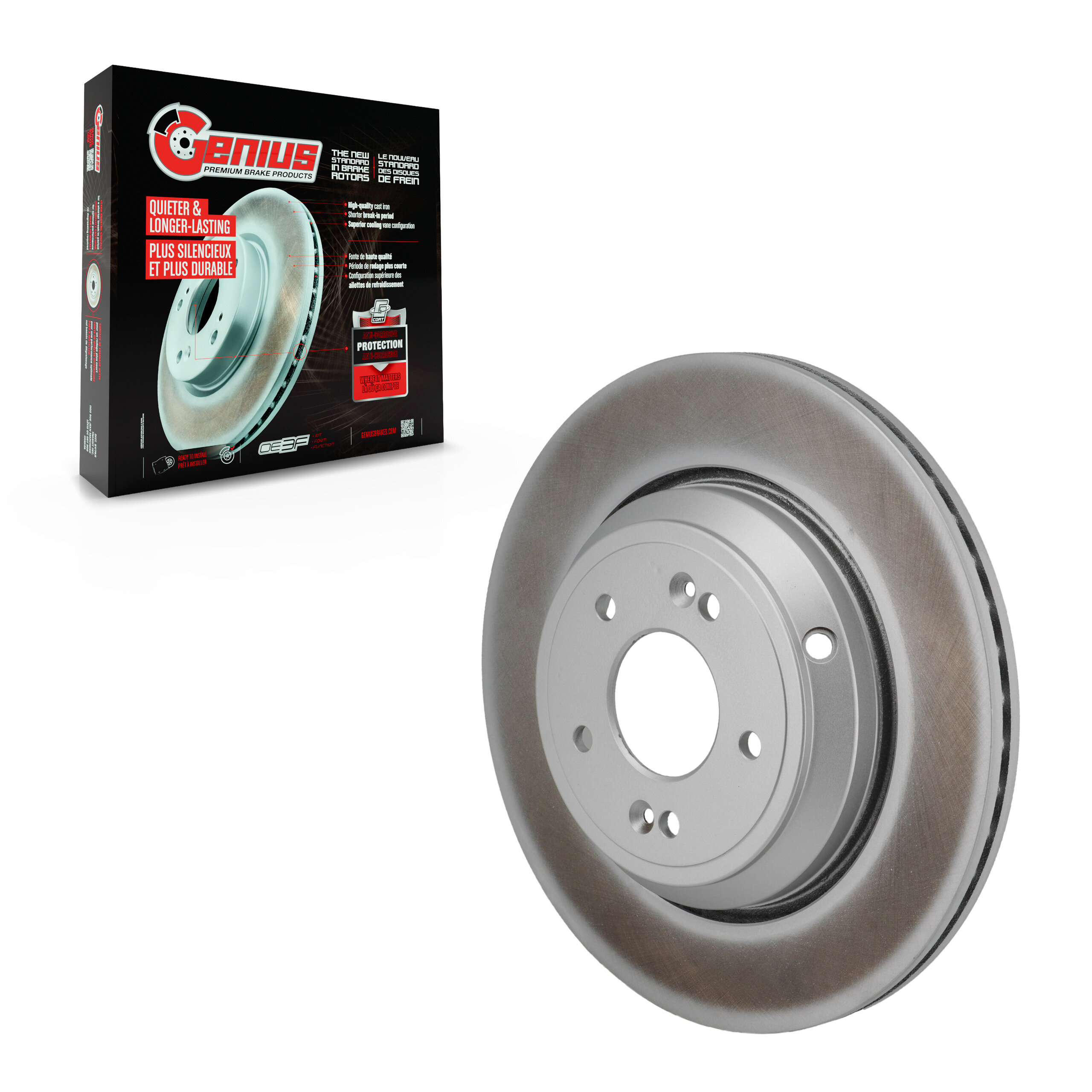 Genius - GCR-982290 - Rear Disc Brake Rotor