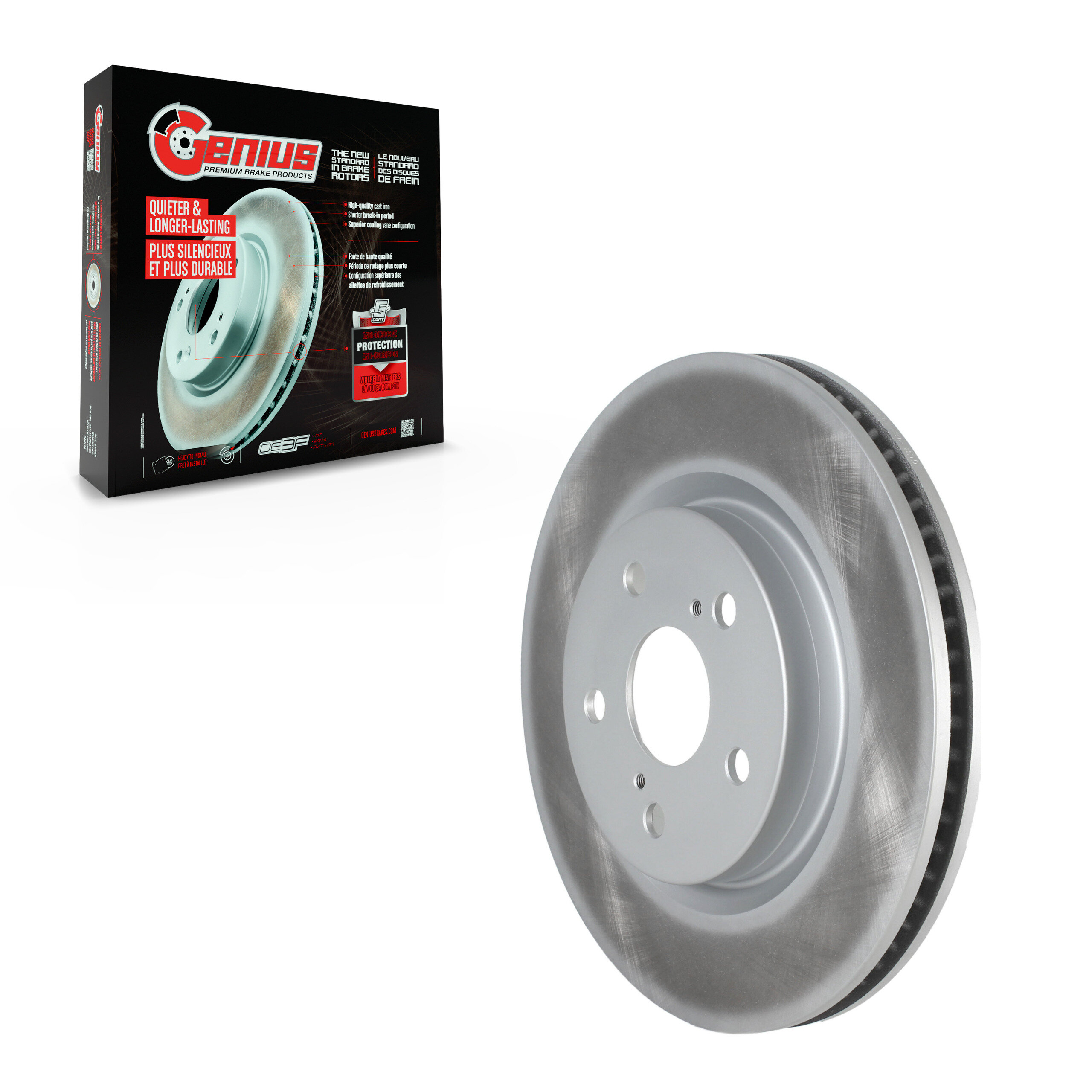 Genius - GCR-982292 - Front Disc Brake Rotor