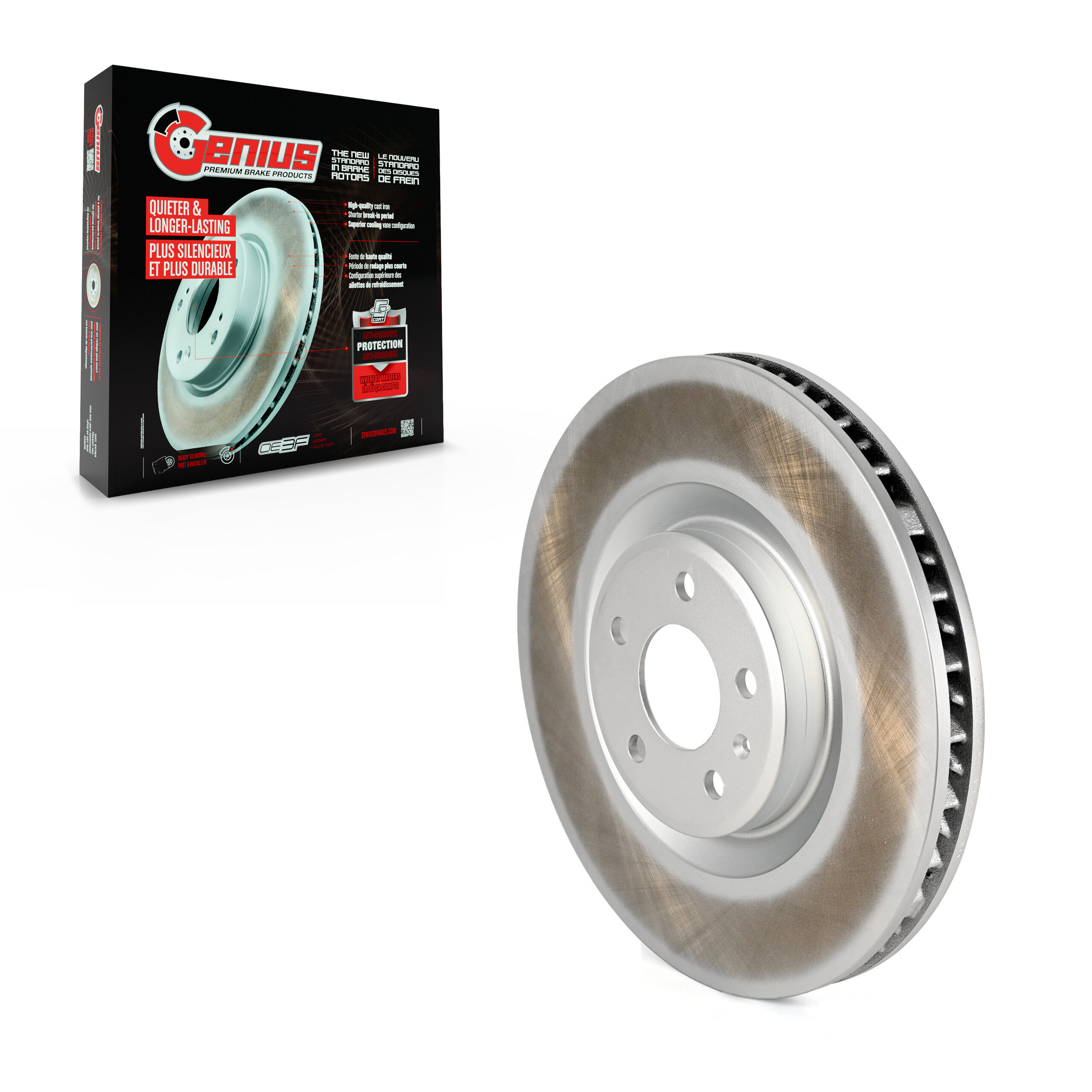 Genius - GCR-982323 - Front Left Disc Brake Rotor