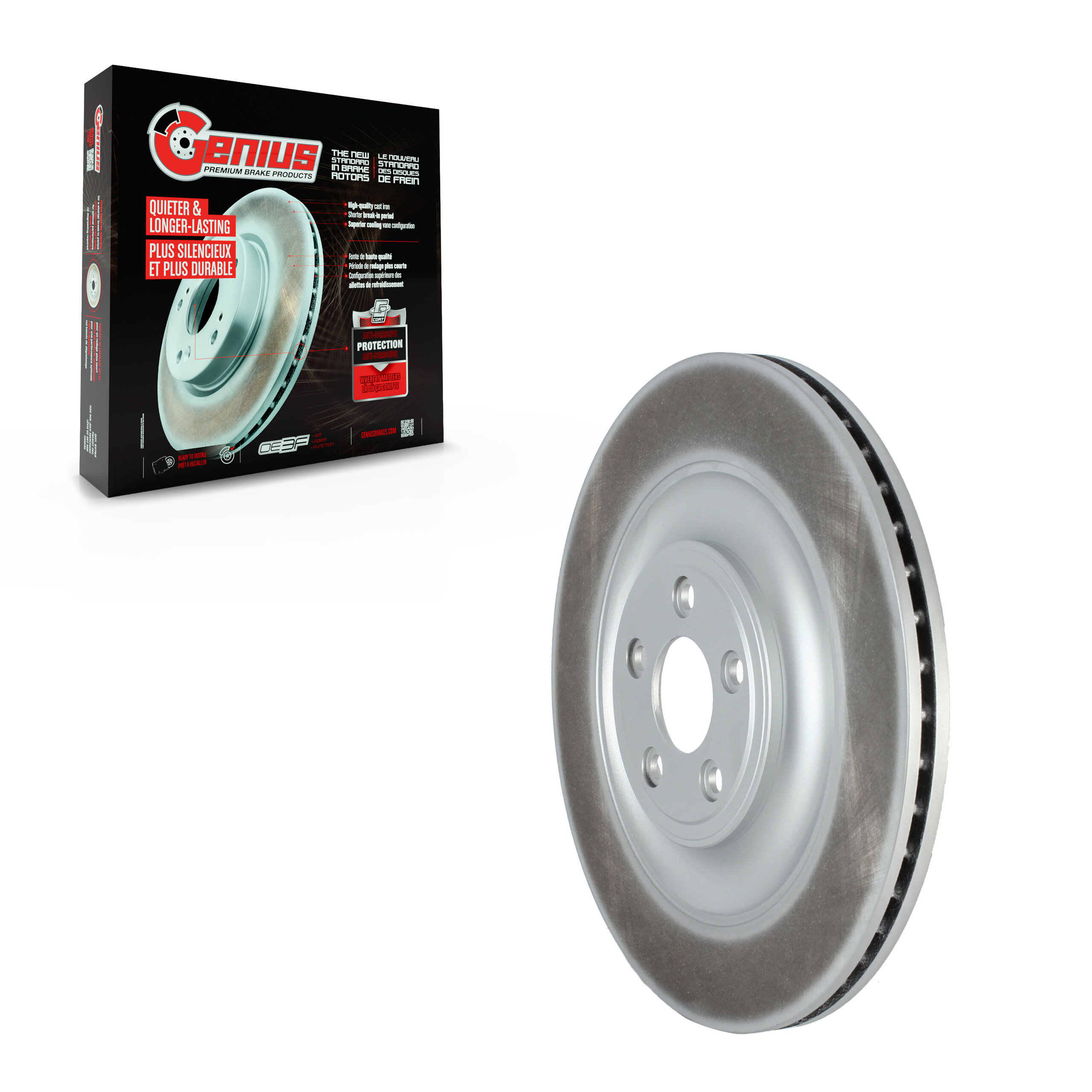 Genius - GCR-982336 - Rear Disc Brake Rotor