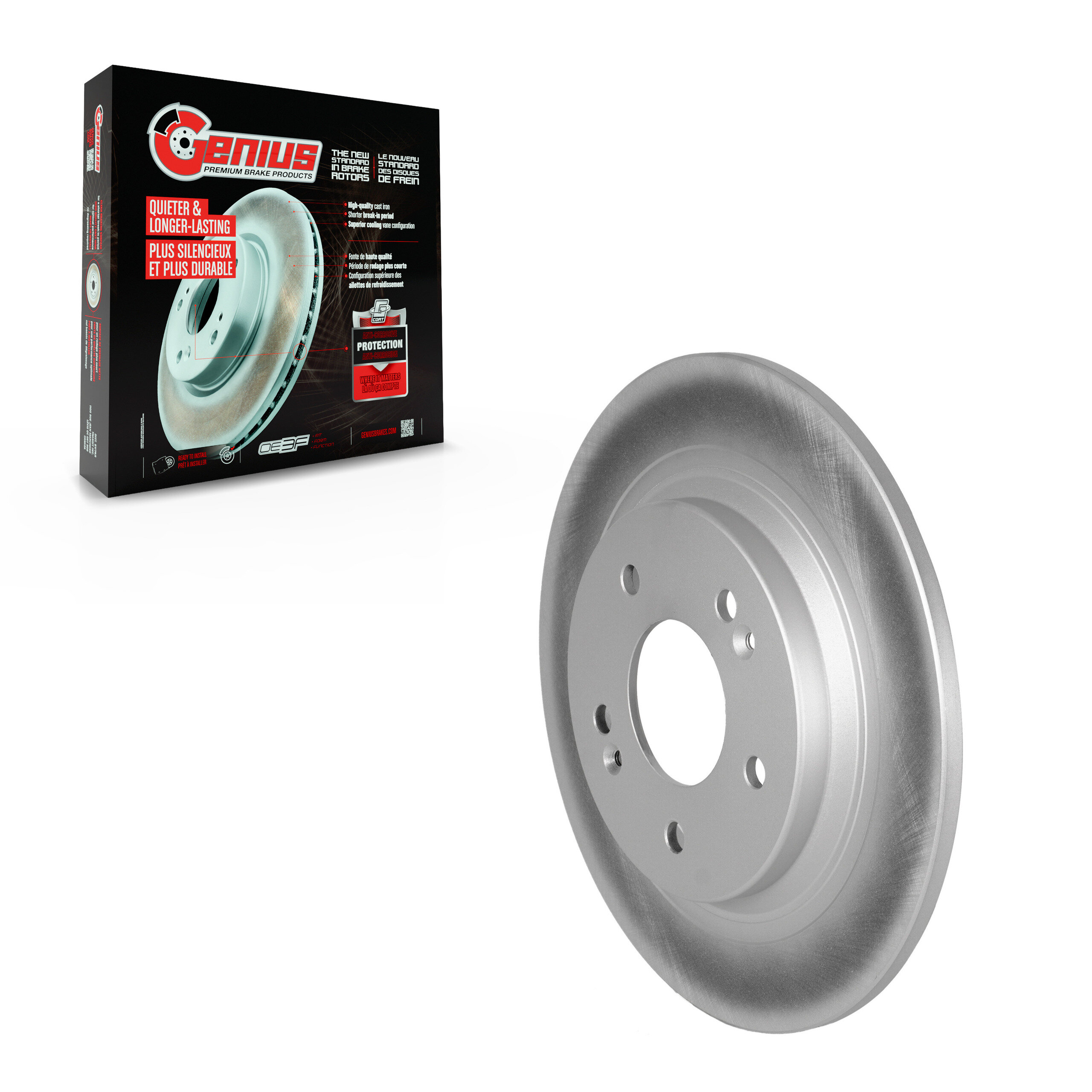 Genius - GCR-982362 - Rear Disc Brake Rotor