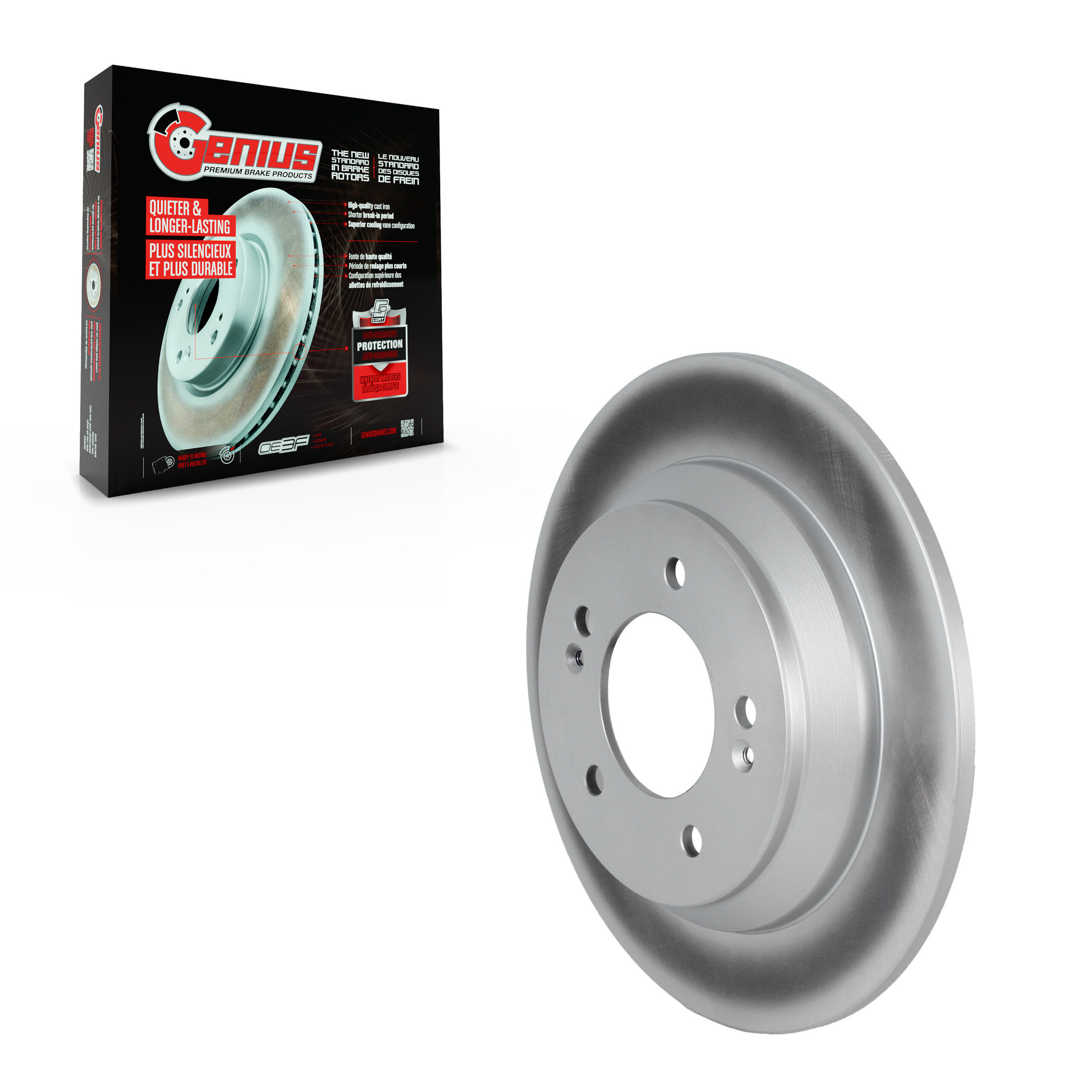 Genius - GCR-982363 - Rear Disc Brake Rotor